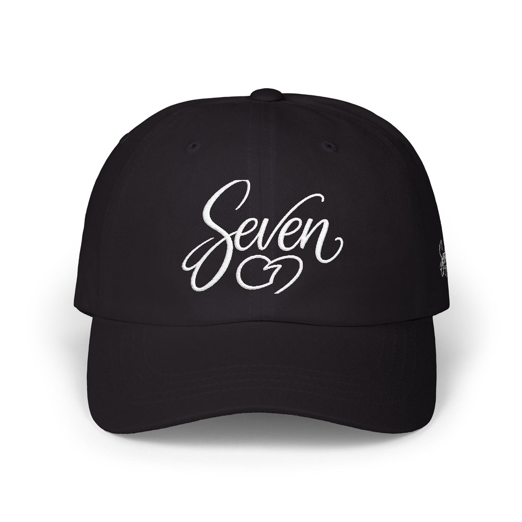StaySeven Brand Black Dad Cap - Signature Embroidered Hat