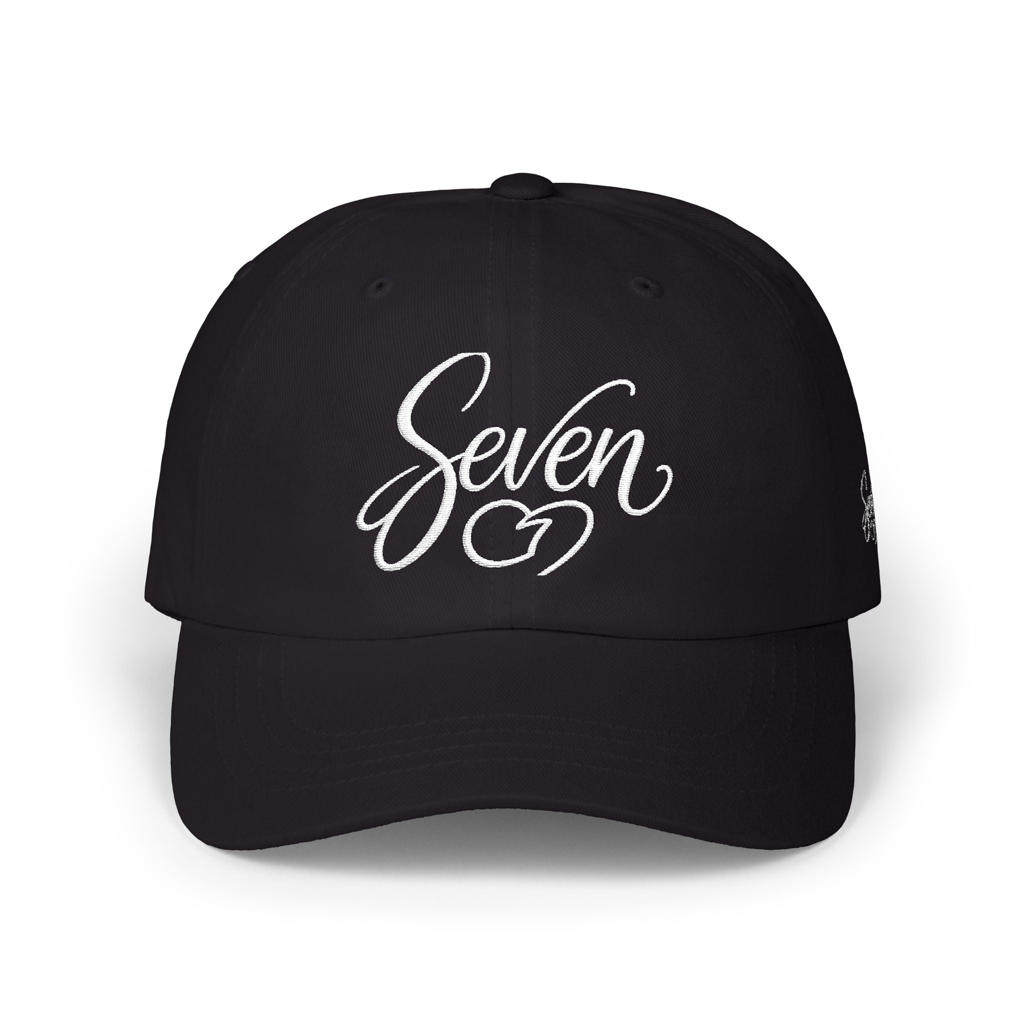 StaySeven Brand Black Dad Cap - Signature Embroidered Hat