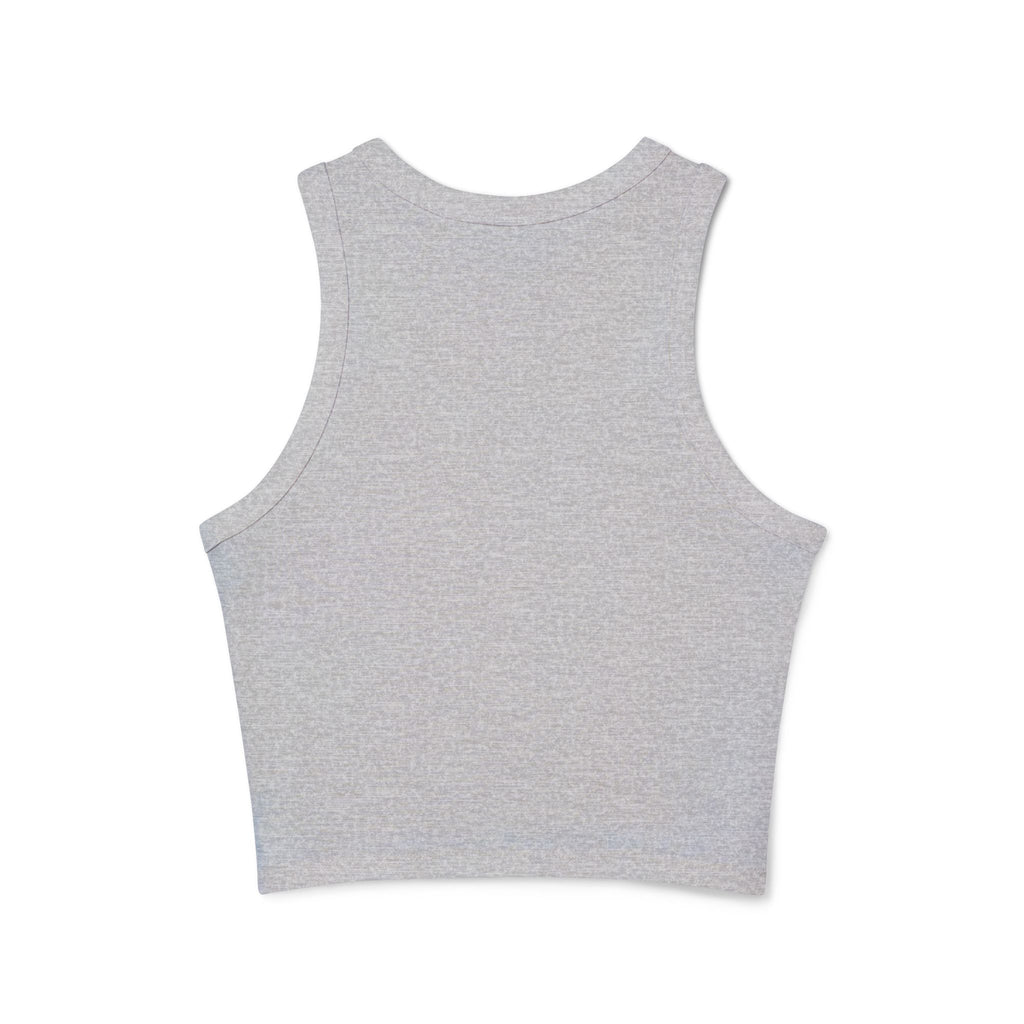 StaySeven Brand Heather Gray Micro Rib Tank Top - Soft Stretch Casual Tank