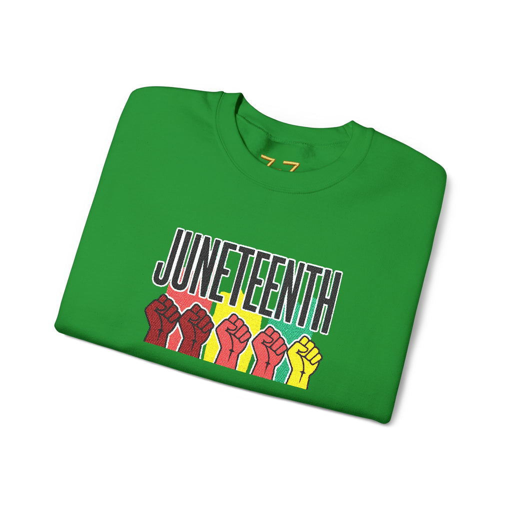 StaySeven Brand -Juneteenth Raised Fists Crewneck Sweatshirt