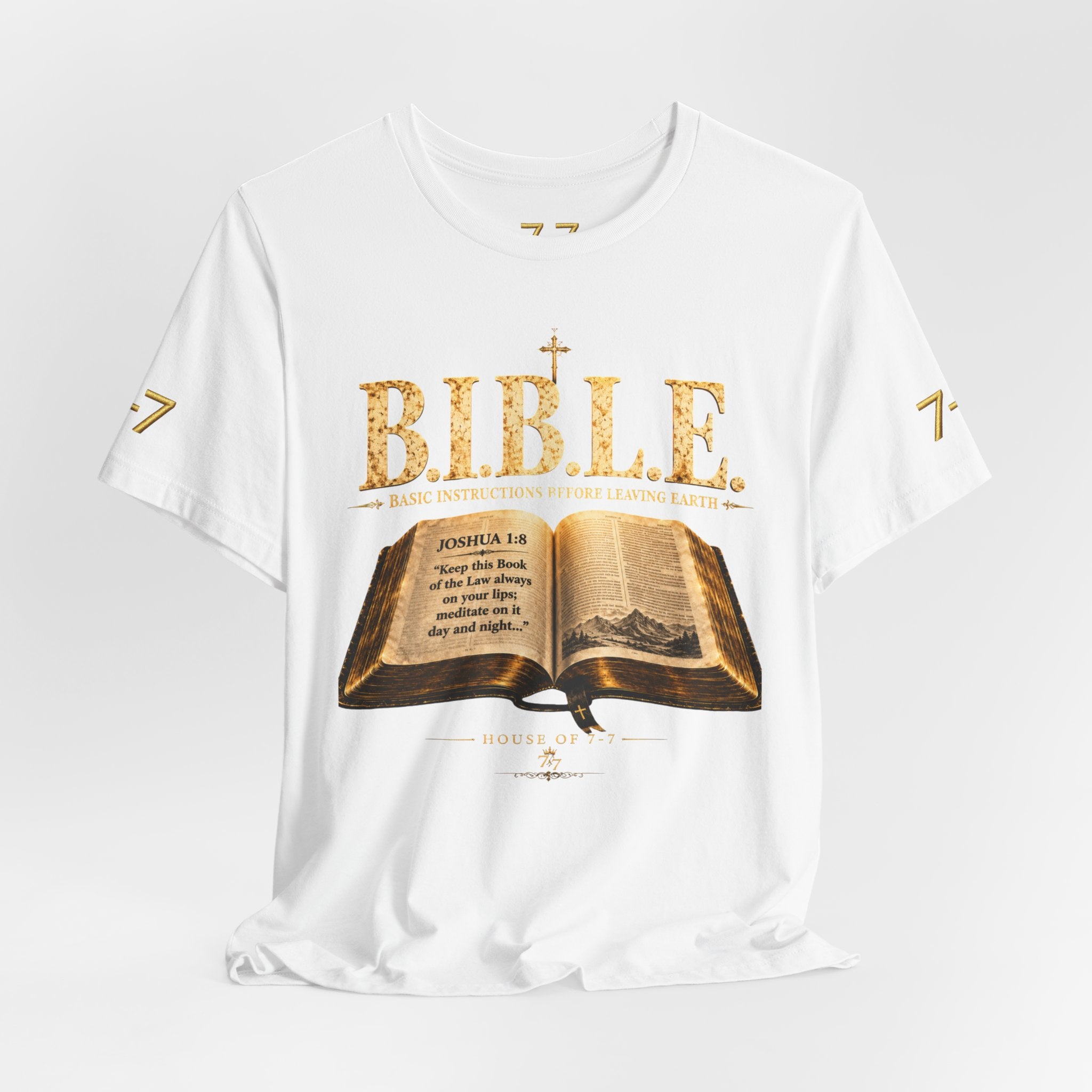 StaySeven brand. READ BEFORE DEPARTURE™ Unisex Jersey Short Sleeve Tee