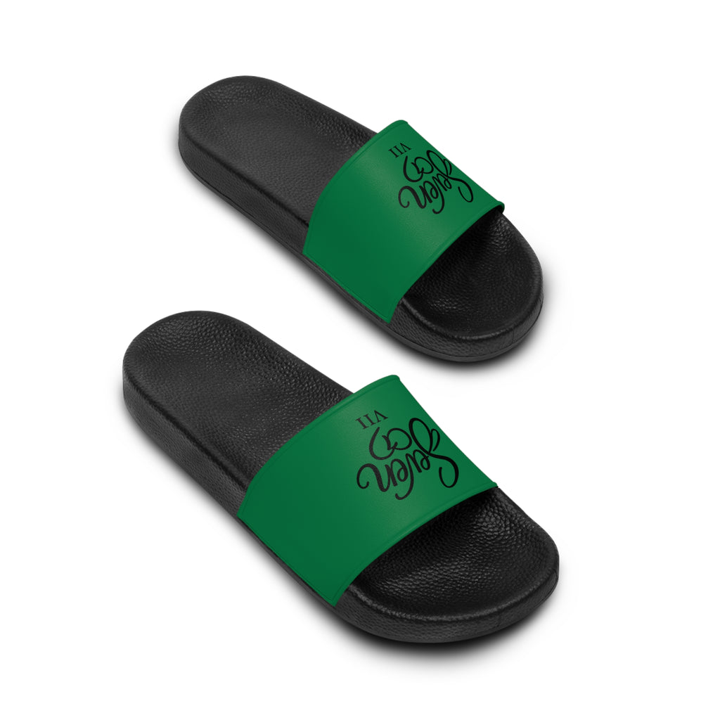 StaySeven Brand Men’s Casual Slides — Money Green Edition