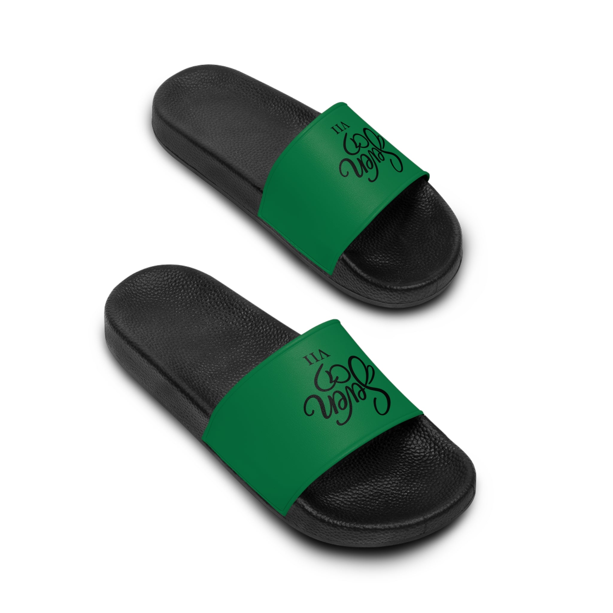 StaySeven Brand Men’s Casual Slides — Money Green Edition