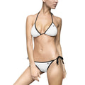 StaySeven Brand Signature White Bikini  Black Trim Beachwear