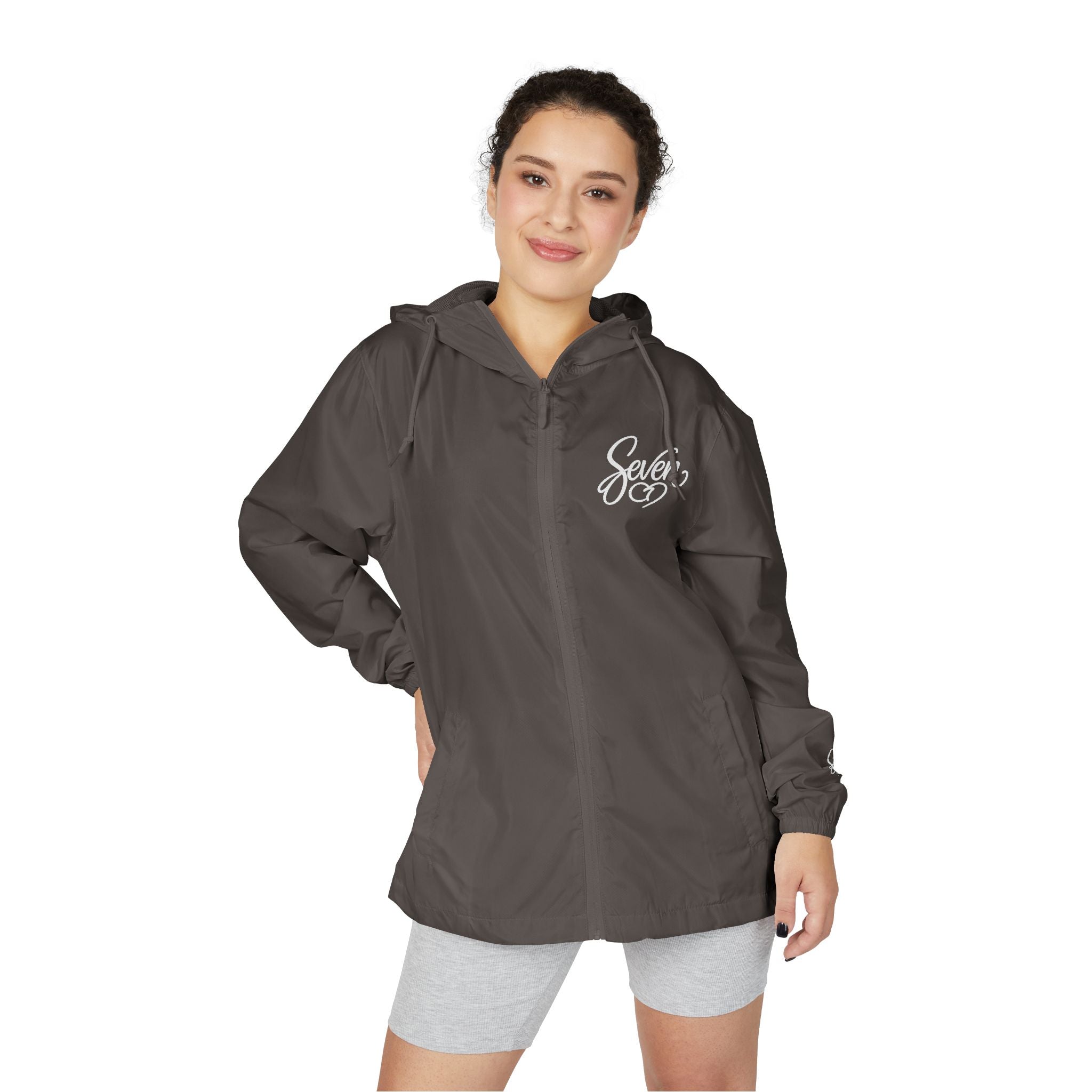 StaySeven Brand Lightweight Hooded Windbreaker – Camo Zip-Up Jacket