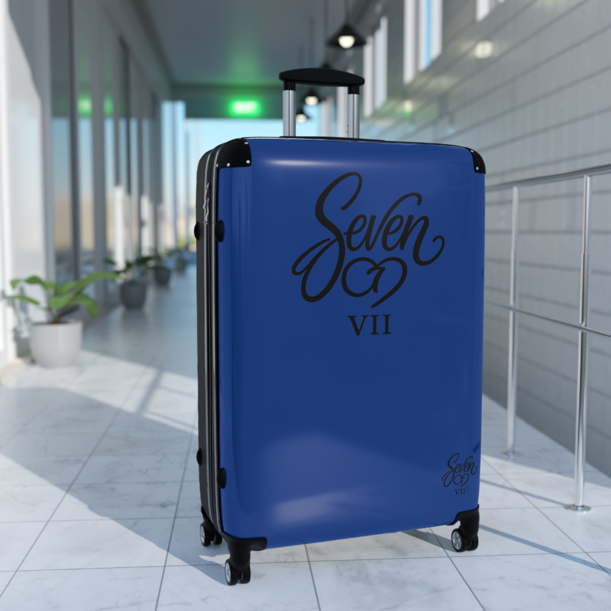 StaySeven Brand Signature Blue Travel Suitcase