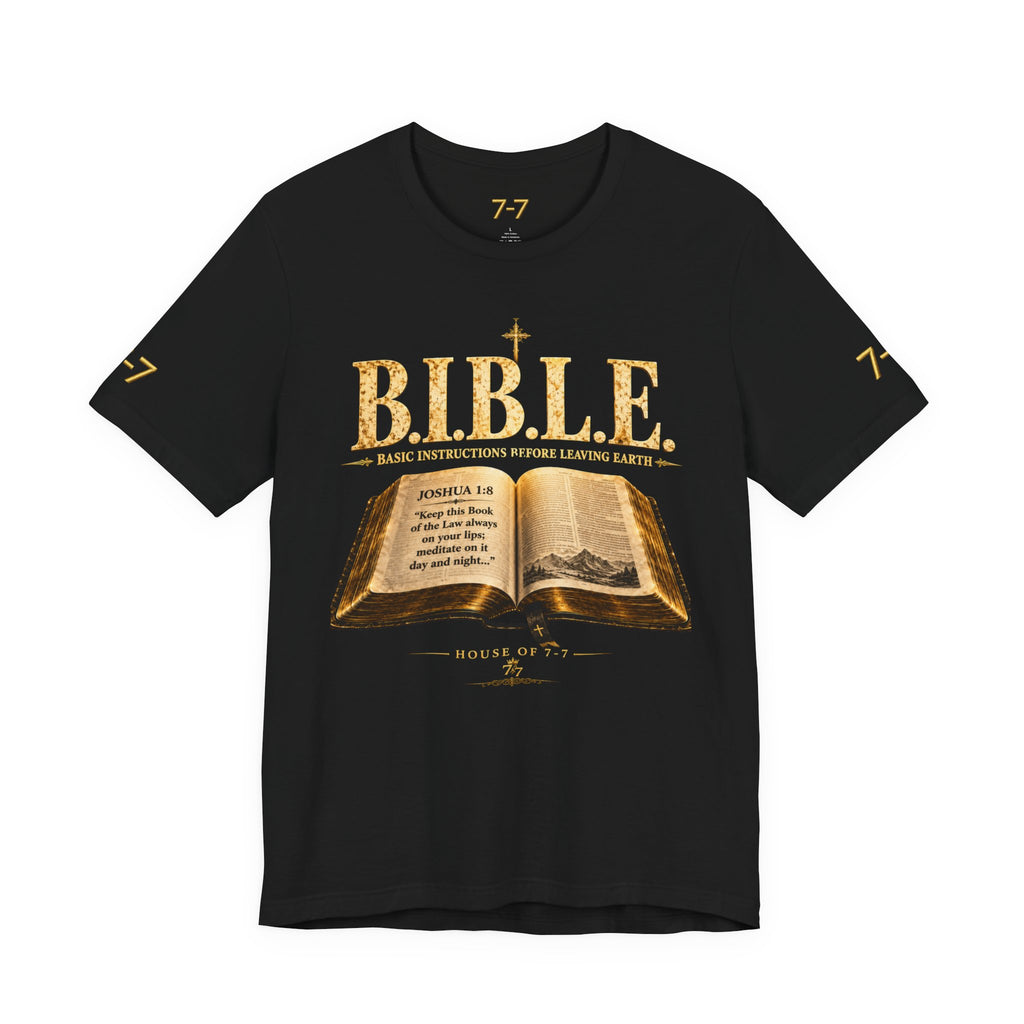 StaySeven brand. READ BEFORE DEPARTURE™ Unisex Jersey Short Sleeve Tee