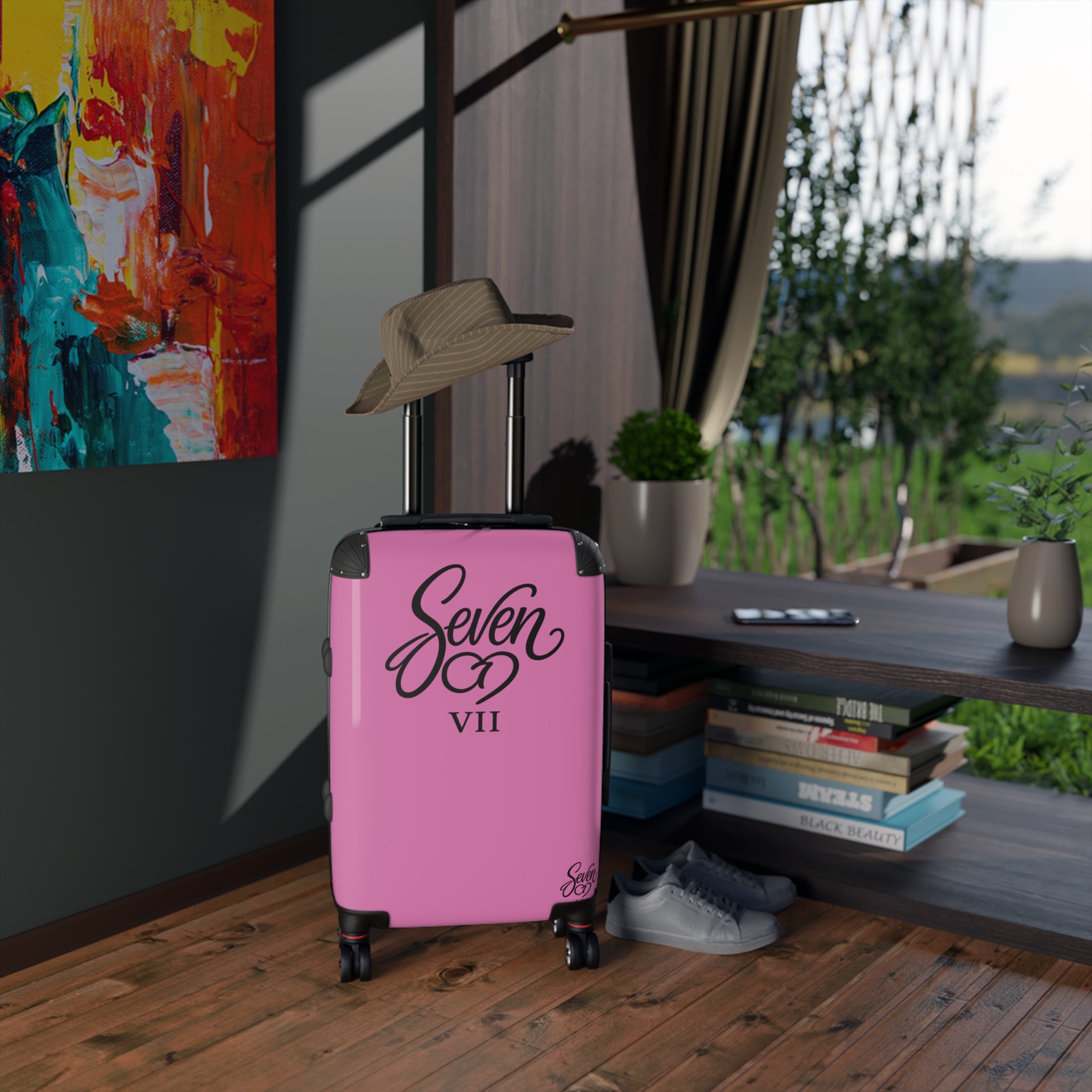 StaySeven Brand Signature Pink Travel Suitcase