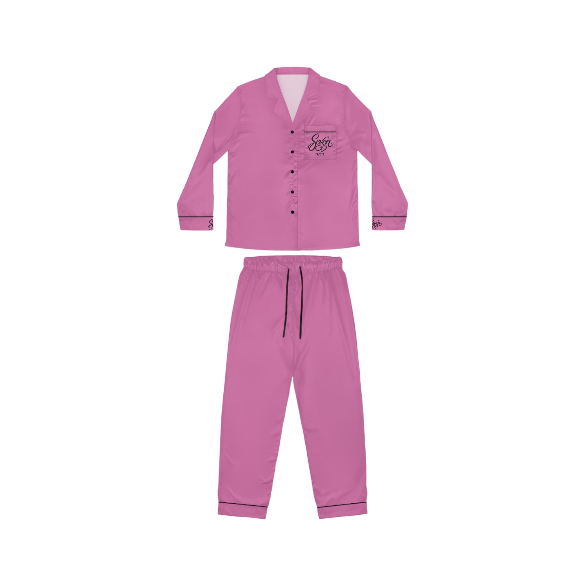 StaySeven Brand -Signature Satin Sleepwear Set – Womens Luxury Silk Feel Pajama Set