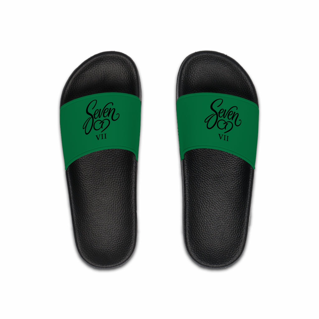 StaySeven Brand Men’s Casual Slides — Money Green Edition
