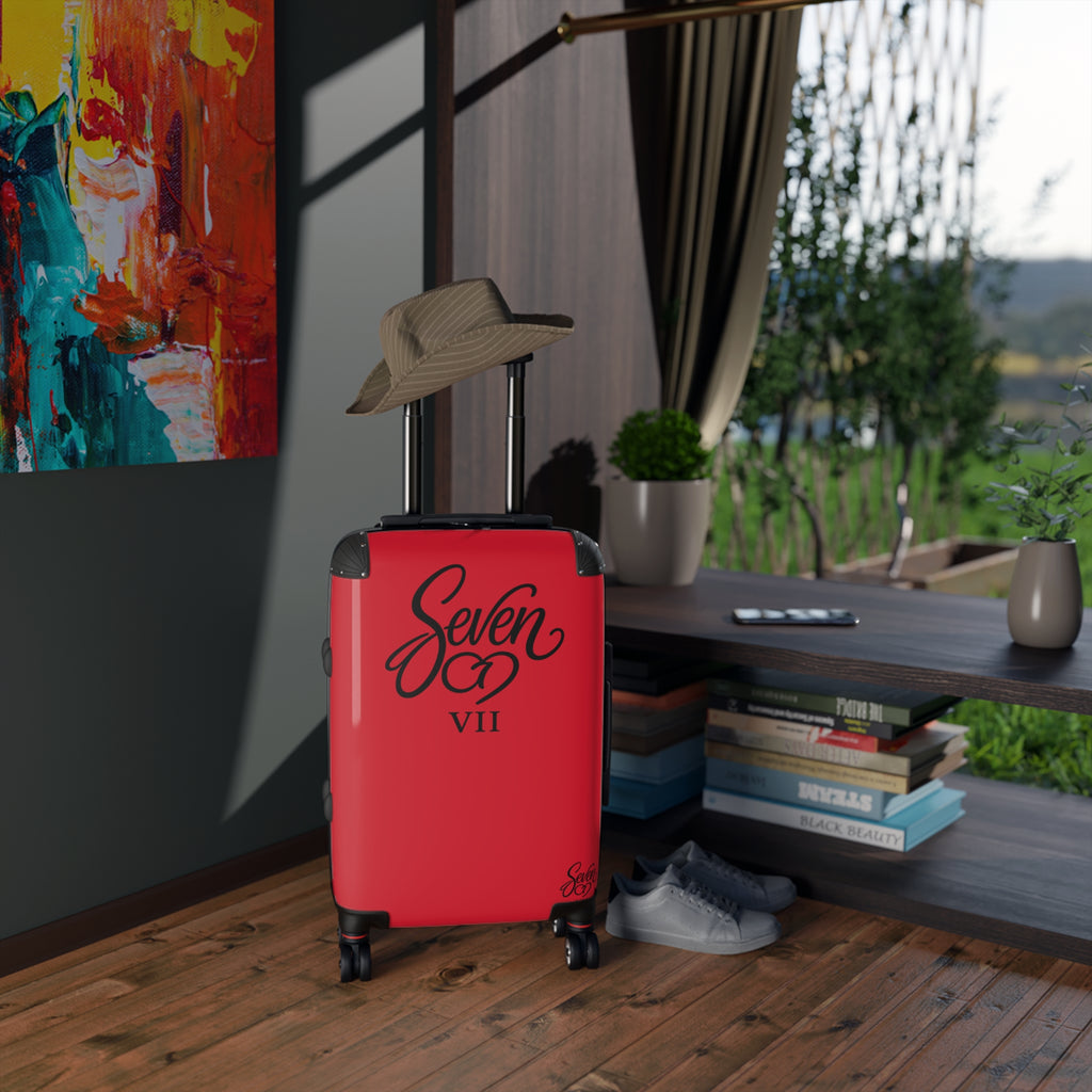 StaySeven Brand Signature Red Travel Suitcase