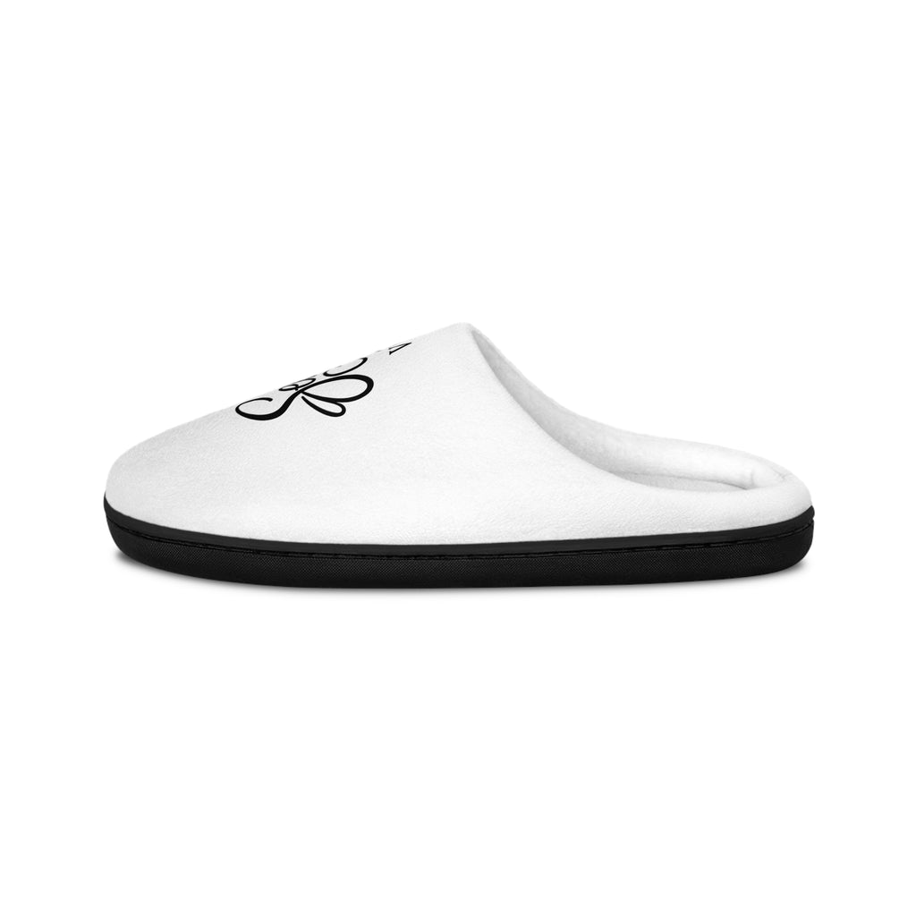 StaySeven Signature Embroidered Men's Indoor Slippers — Cozy White House Shoes