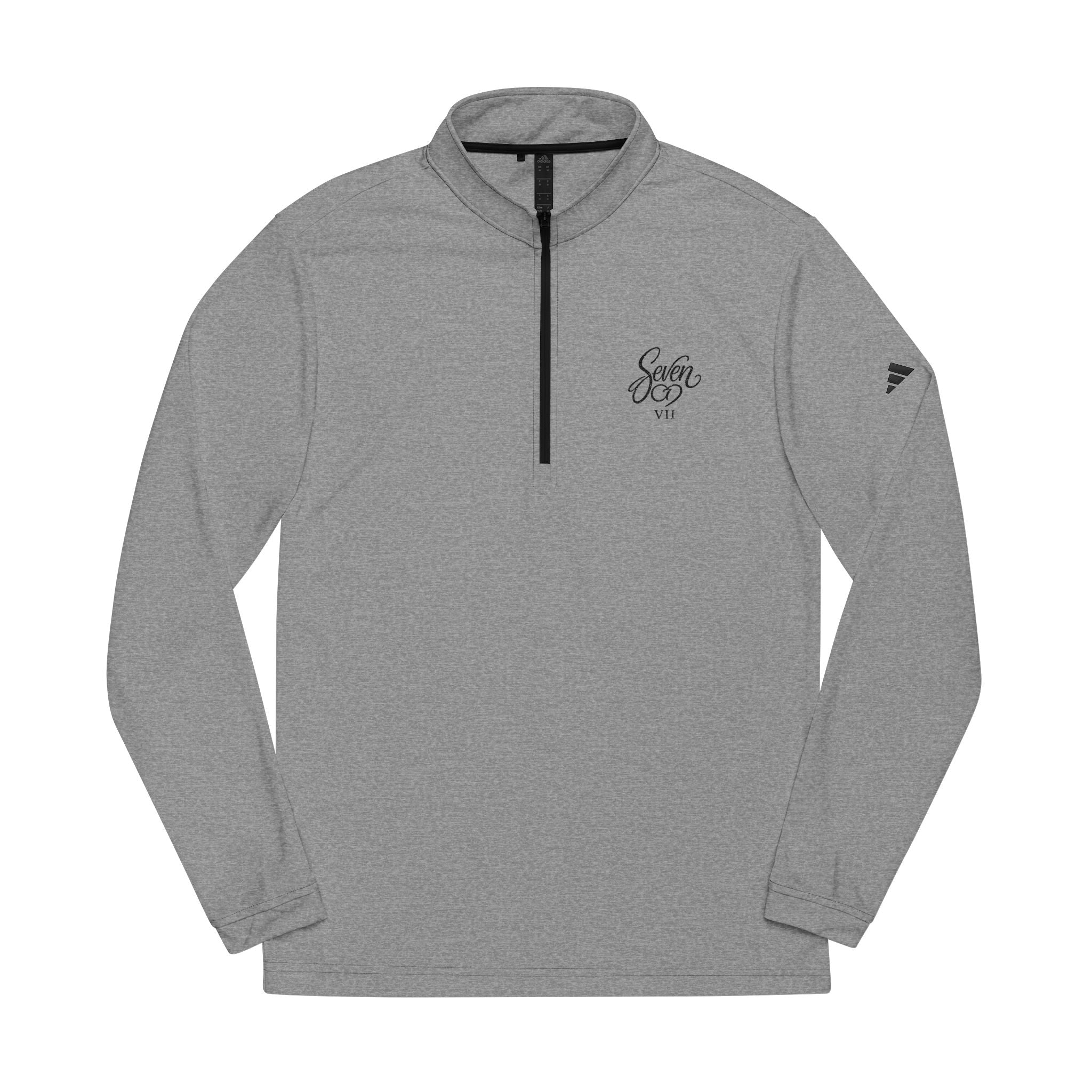 StaySeven Brand Embroidered Quarter-Zip Pullover — 'Savor Life' Minimal Logo