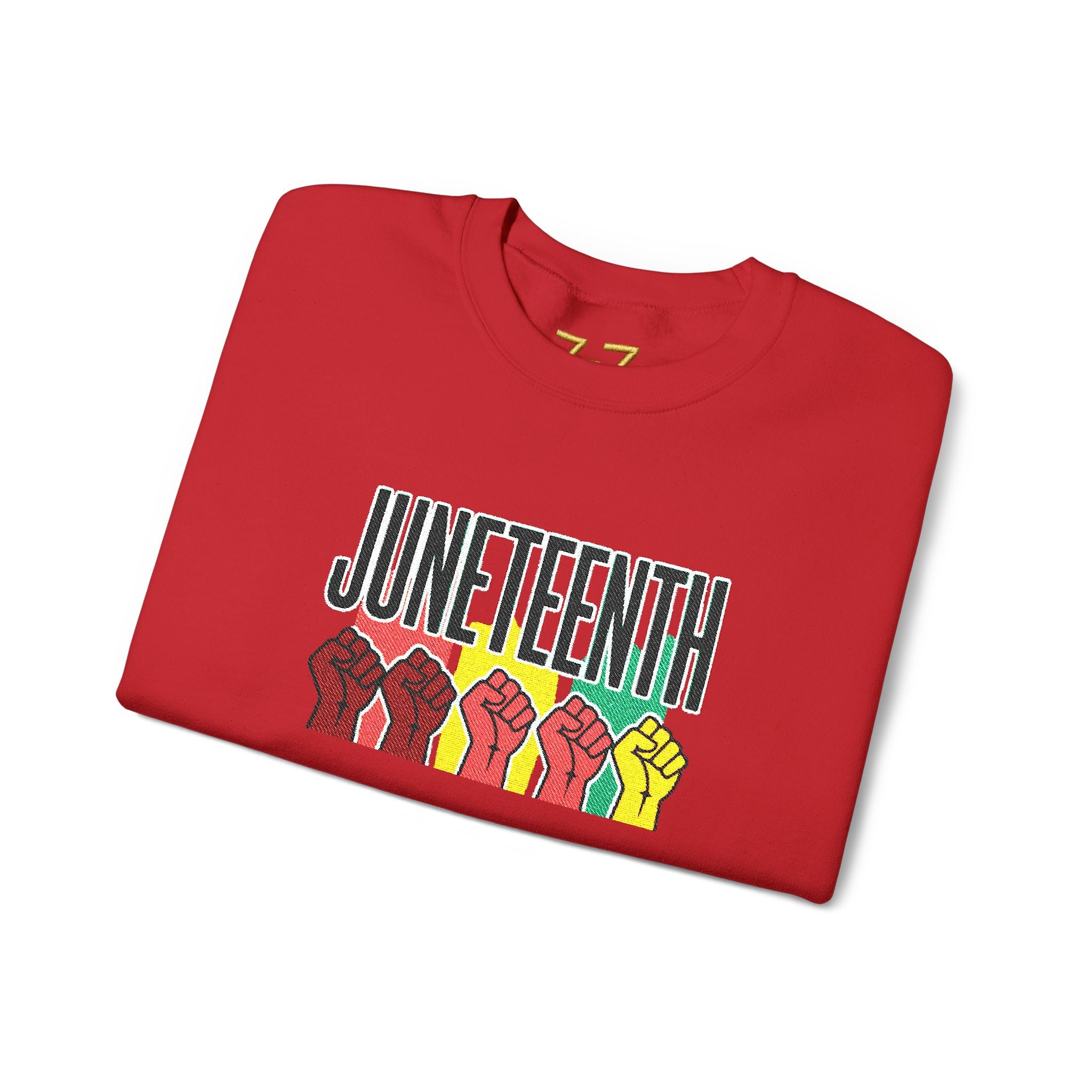 StaySeven Brand -Juneteenth Raised Fists Crewneck Sweatshirt