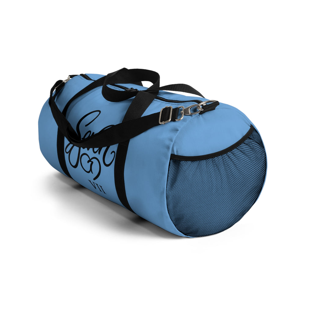 StaySeven Brand Duffel Bag – Travel & Gym Tote (Lightweight Blue)