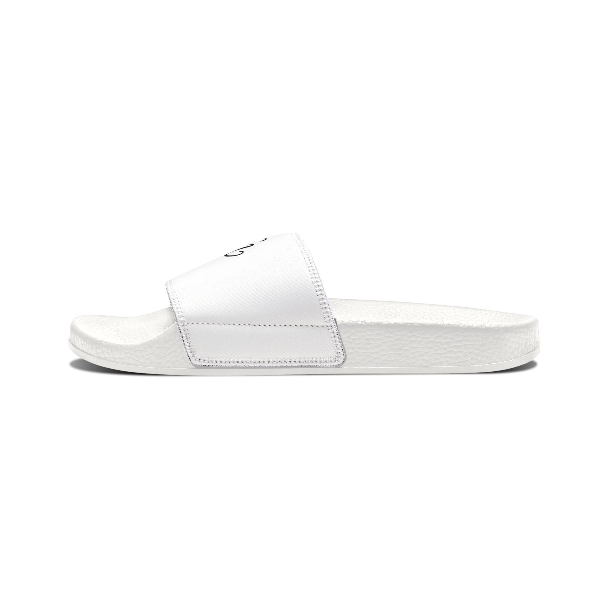 StaySeven Kids Signature Mismatch Slides – White Mix Edition