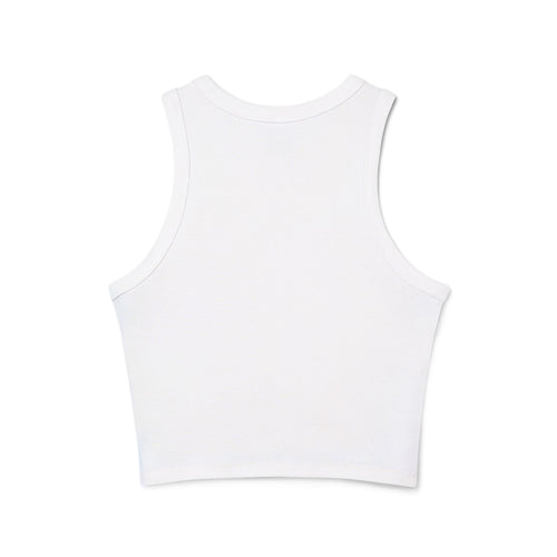 StaySeven Brand  Racer Tank Top — Women’s Micro Rib Crop White