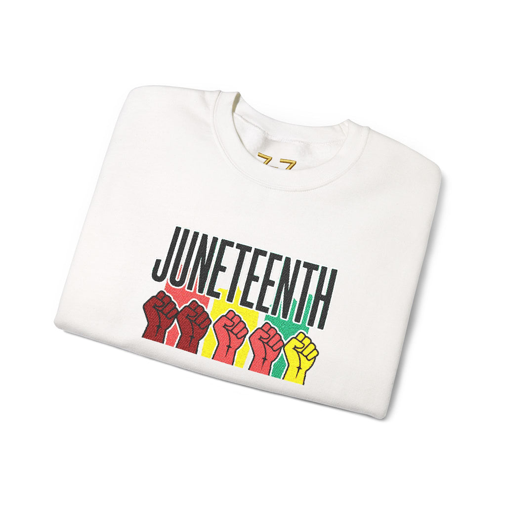 StaySeven Brand -Juneteenth Raised Fists Crewneck Sweatshirt