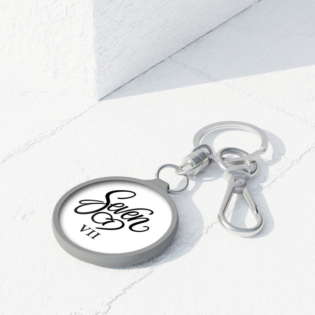 StaySeven Brand Round Keyring Tag - Personalized Keychain