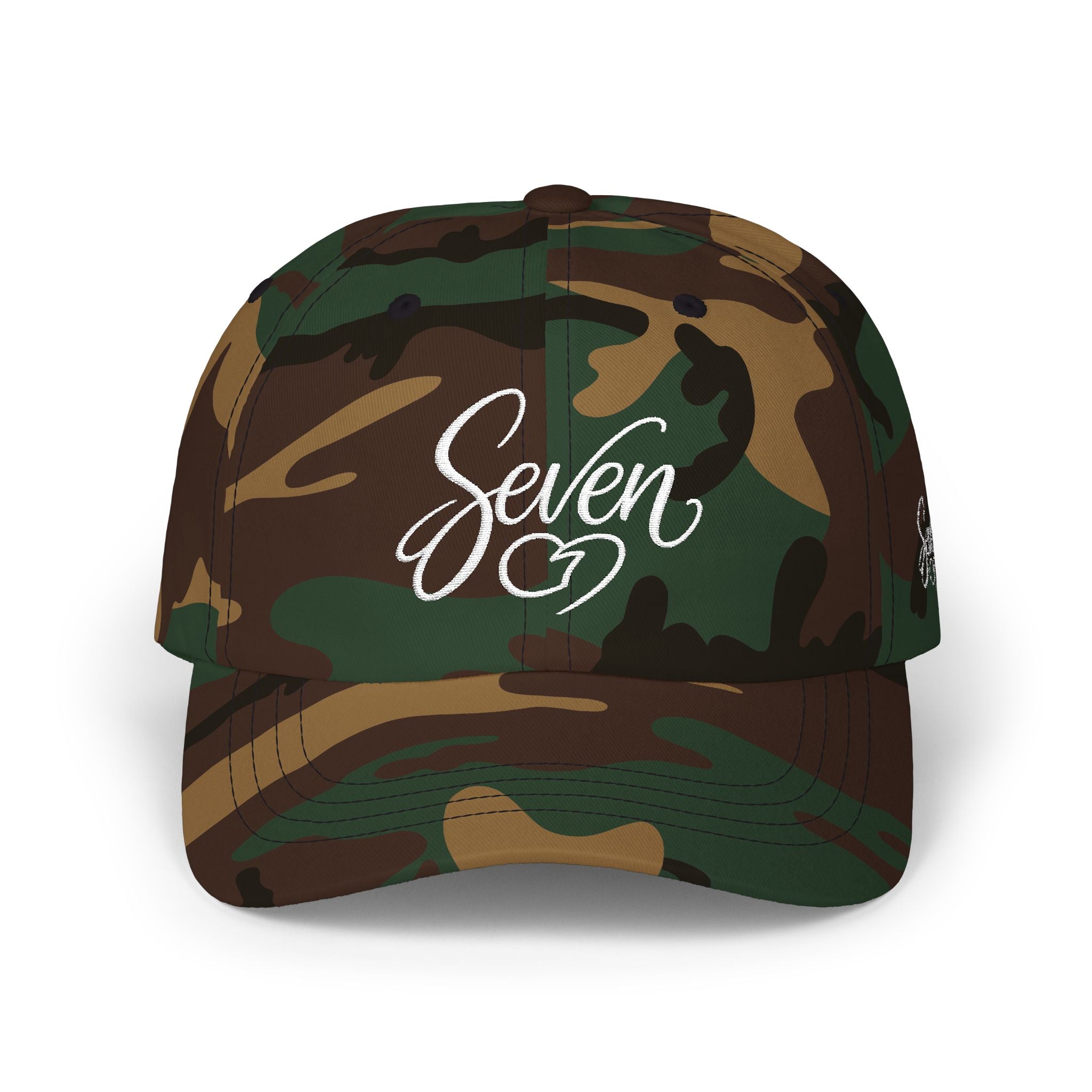 StaySeven Brand Premium Multi-Color Dad Cap - Signature Embroidered Adjustable Hat (Camo, Khaki, Black & More)