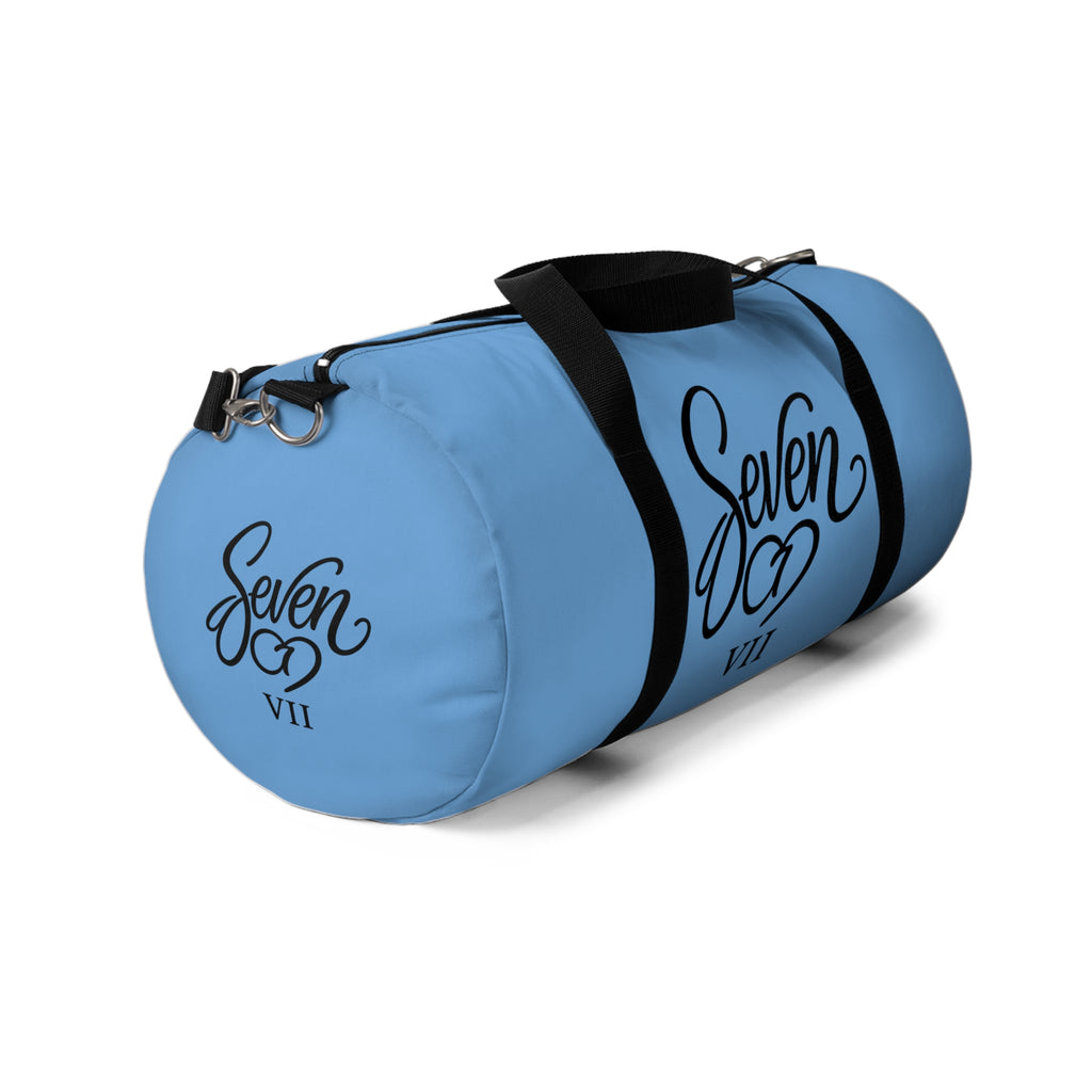StaySeven Brand Duffel Bag – Travel & Gym Tote (Lightweight Blue)