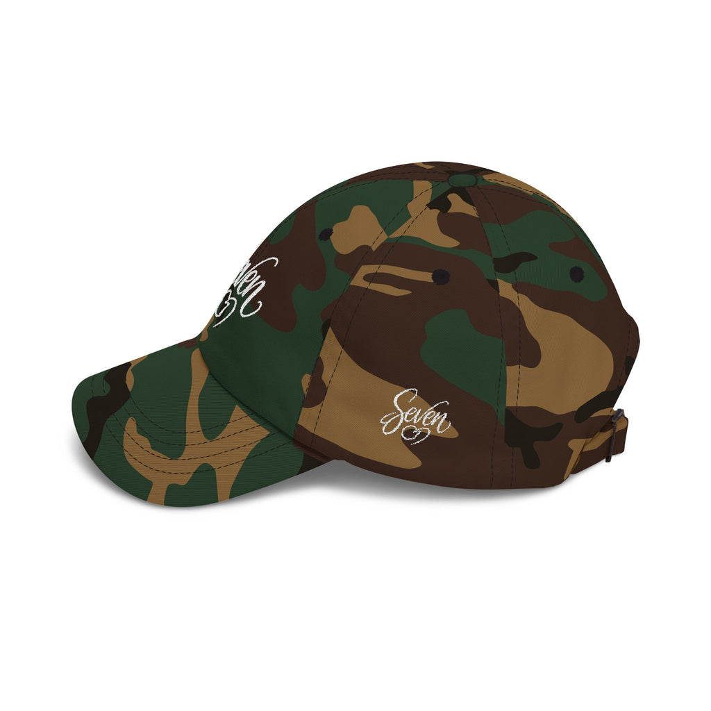 StaySeven Brand Premium Multi-Color Dad Cap - Signature Embroidered Adjustable Hat (Camo, Khaki, Black & More)