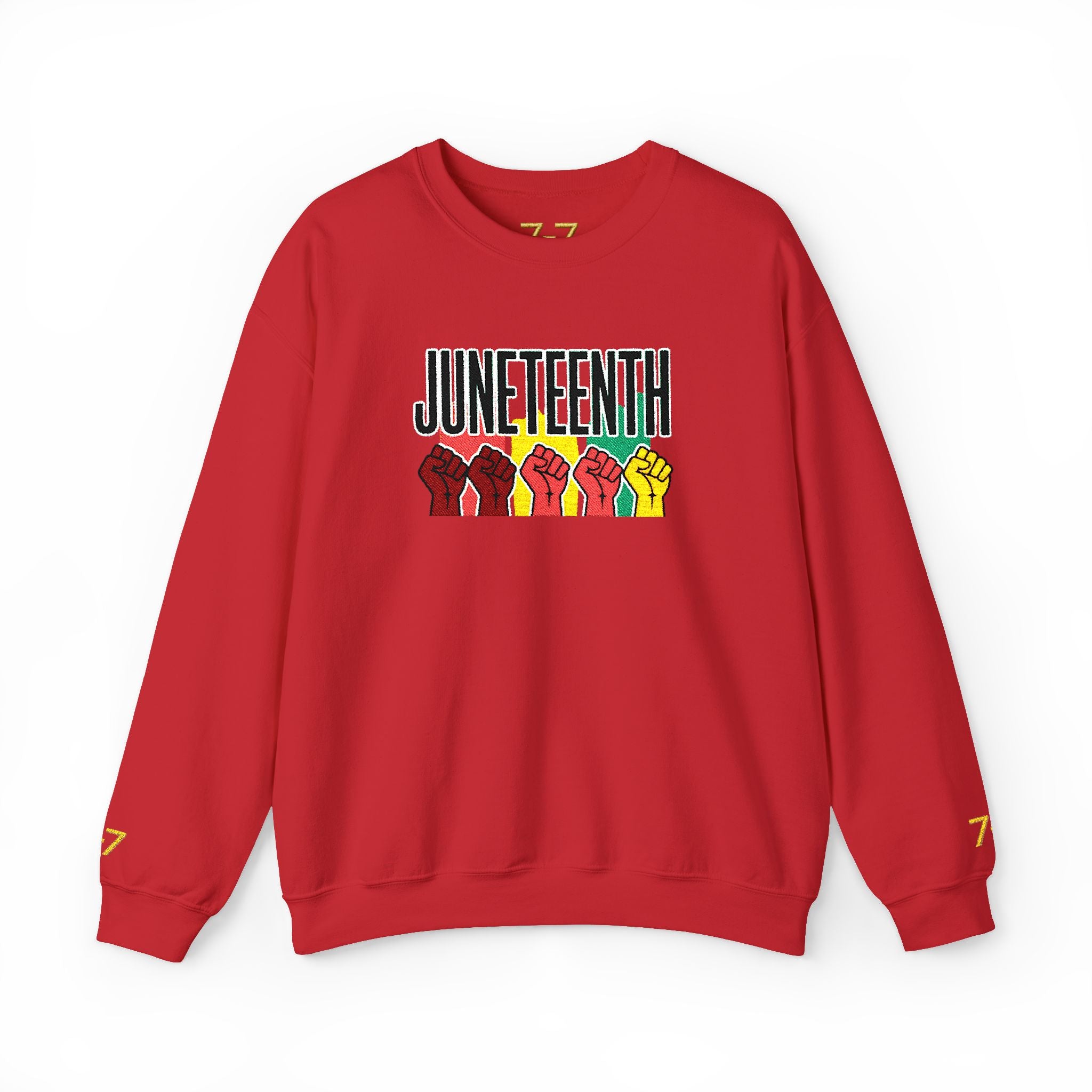 StaySeven Brand -Juneteenth Raised Fists Crewneck Sweatshirt