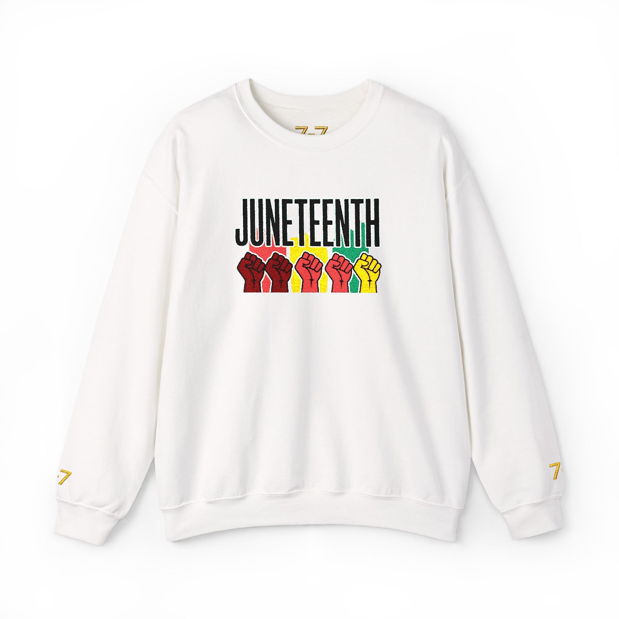 StaySeven Brand -Juneteenth Raised Fists Crewneck Sweatshirt