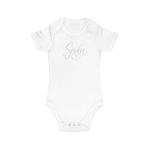 StaySeven Brand Baby Bodysuit- Newborn combed cotton  Milestone Outfit