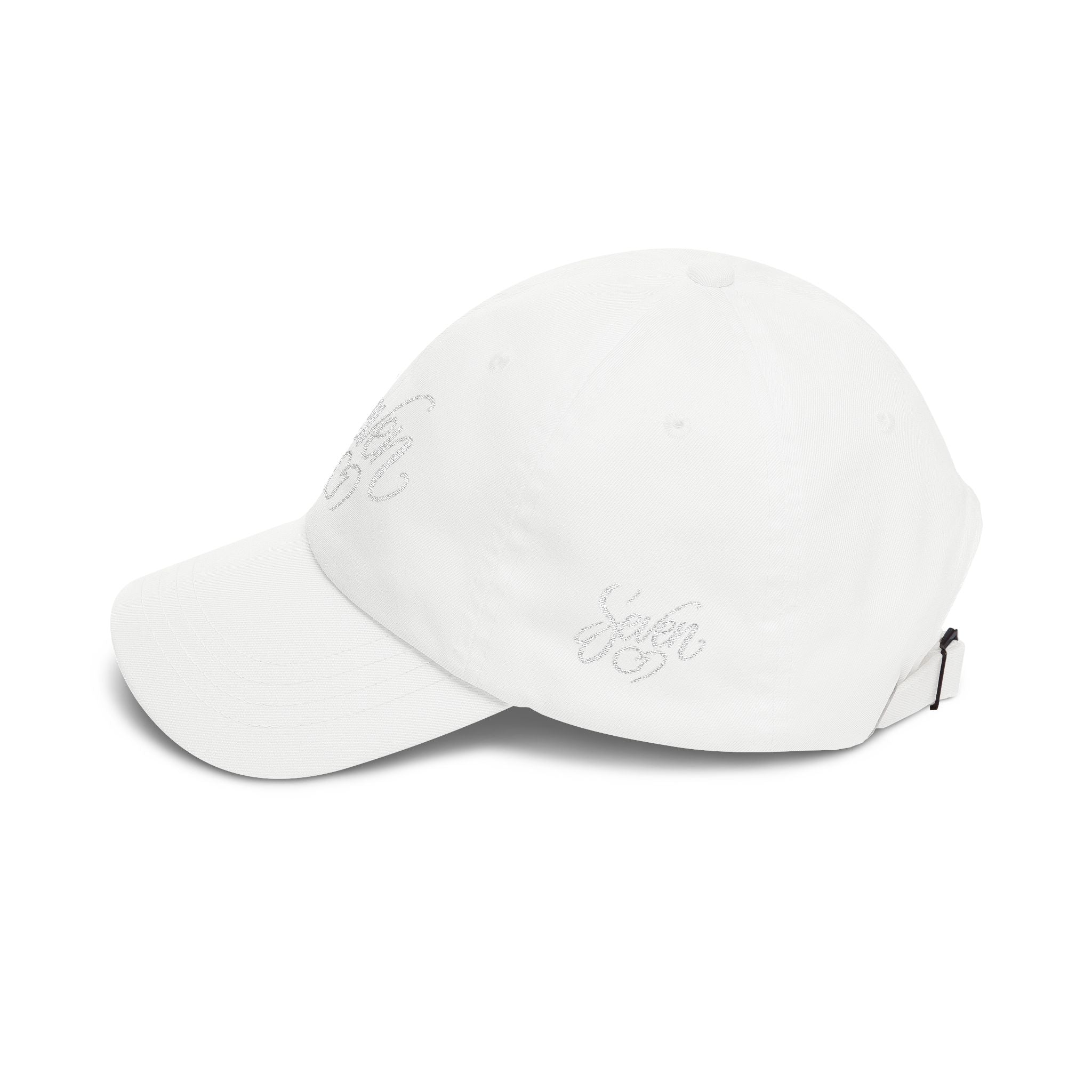 StaySeven Brand White Dad Cap - Signature Embroidered Hat