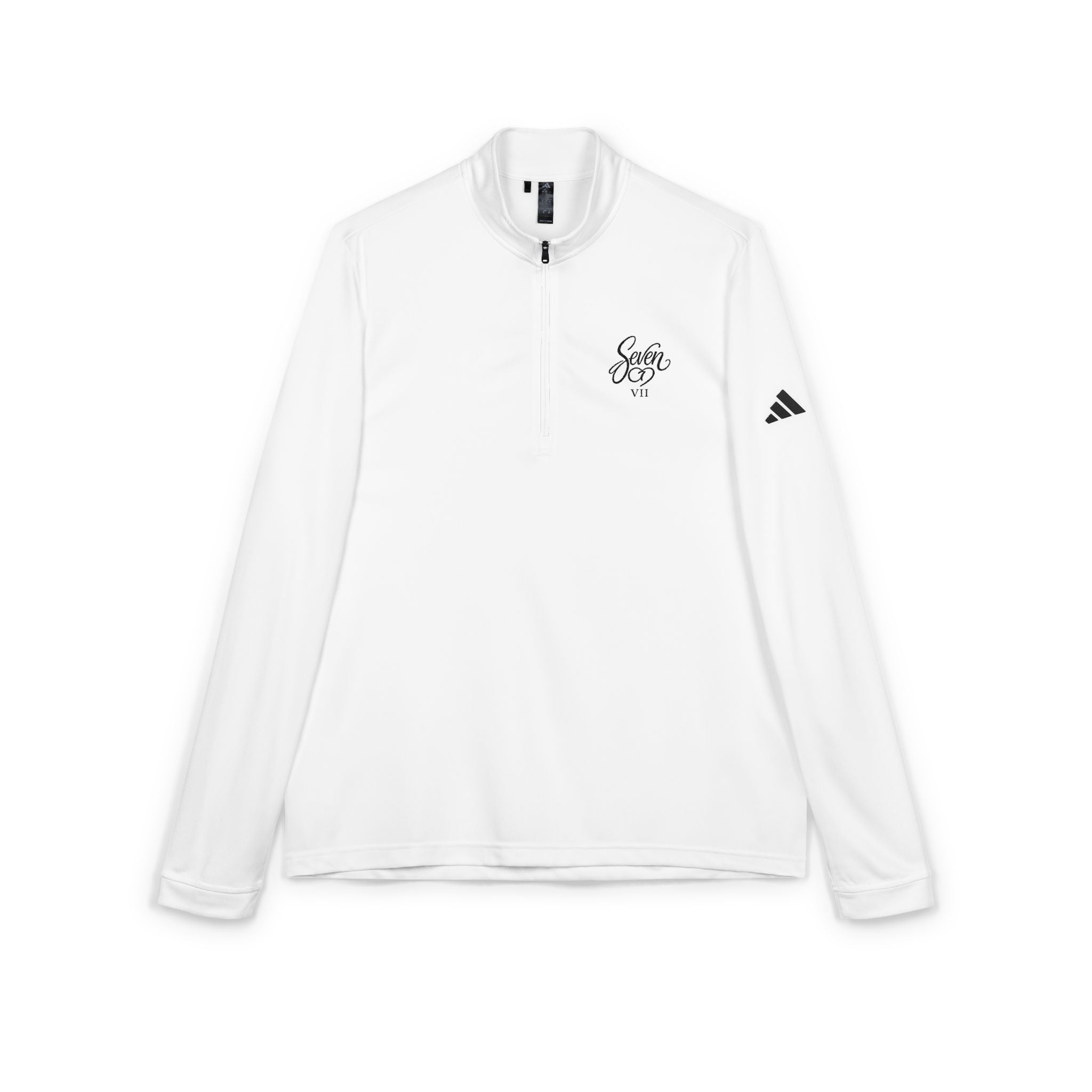 StaySeven Brand Embroidered Quarter-Zip Pullover — 'Savor Life' Minimal Logo