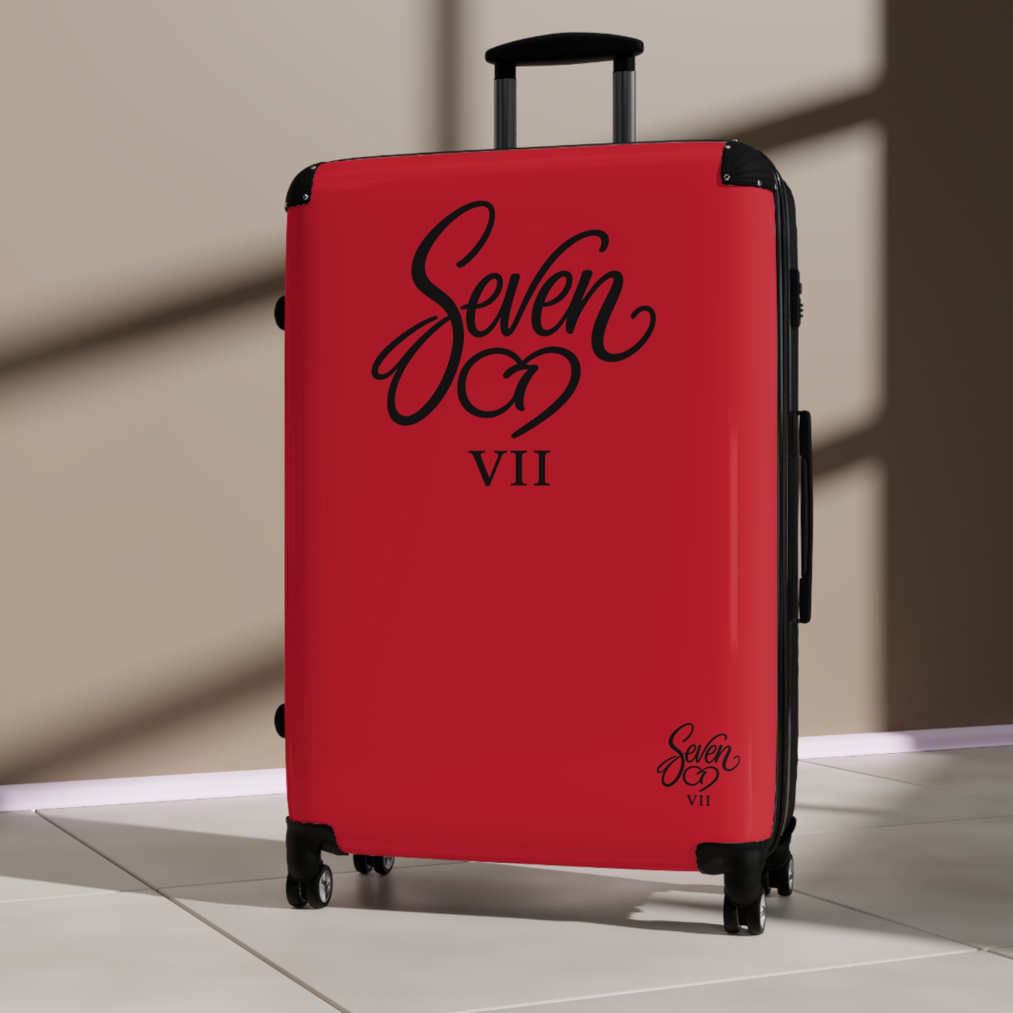 StaySeven Brand Signature Red Travel Suitcase