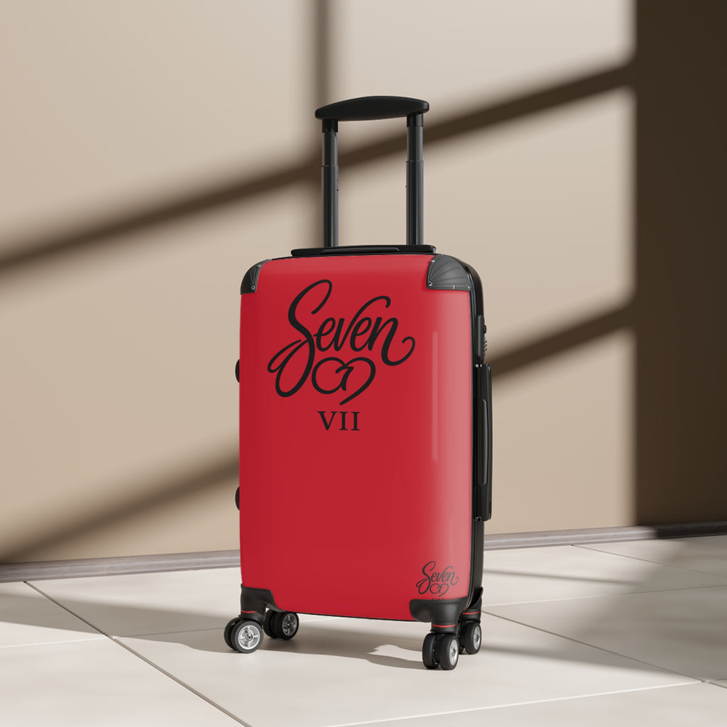 StaySeven Brand Signature Red Travel Suitcase