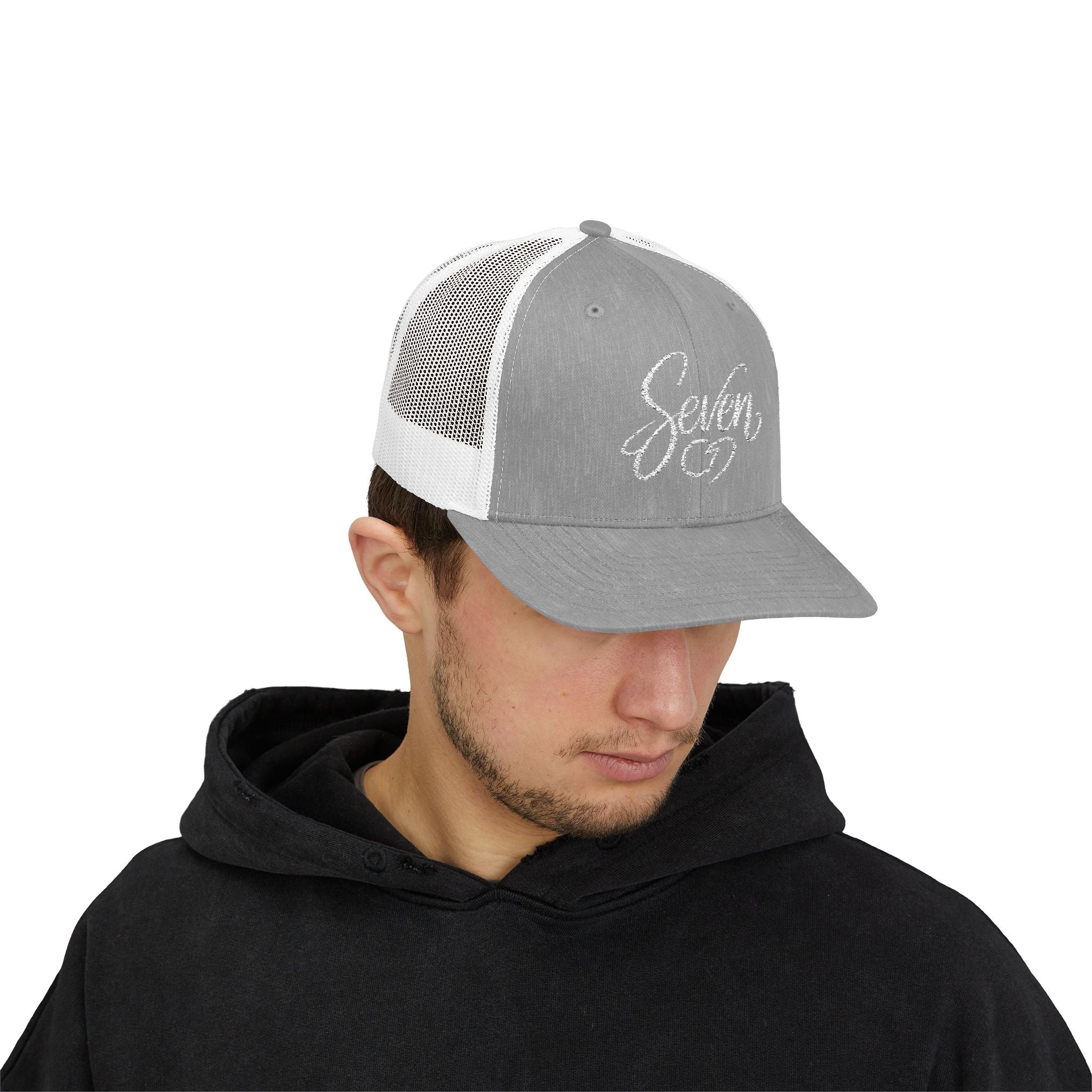 StaySeven Brand Trucker Snapback Hat - Adjustable Mesh Back Cap