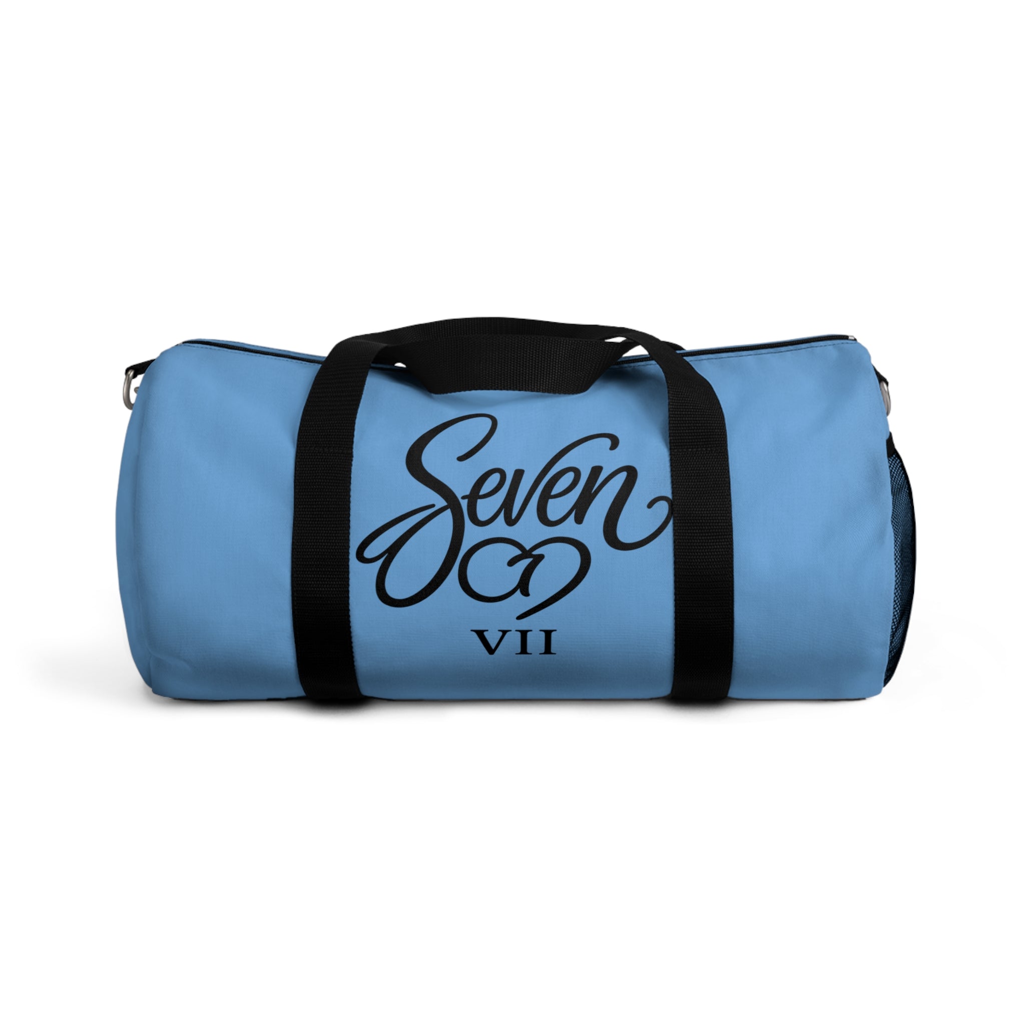 StaySeven Brand Duffel Bag – Travel & Gym Tote (Lightweight Blue)