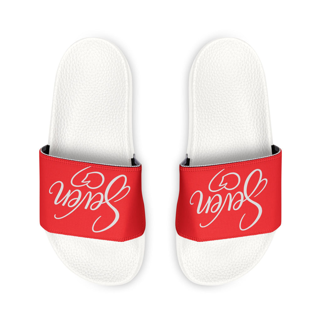StaySeven Brand Men’s Casual Slides — Royal Red Edition