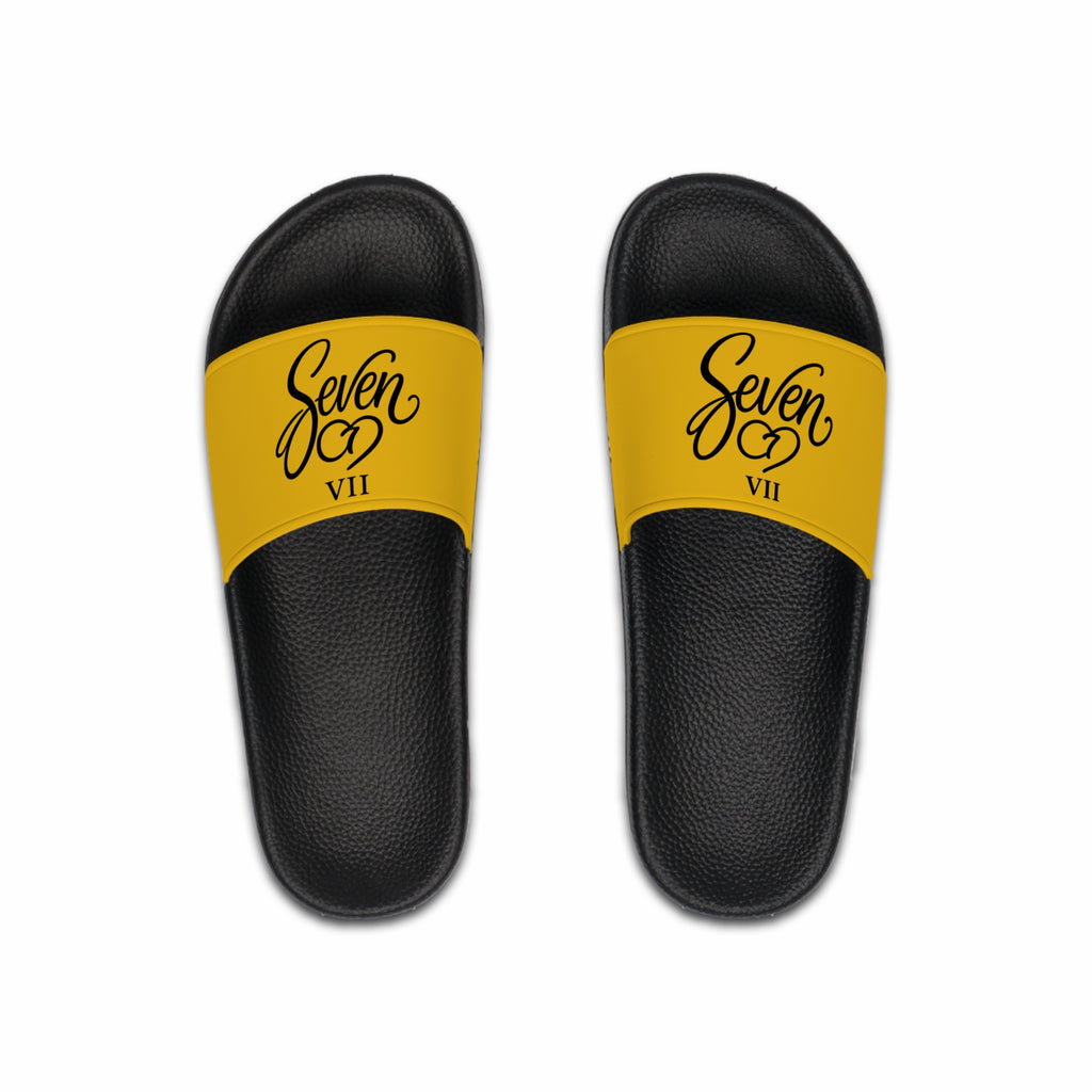 StaySeven Brand Men’s Casual Slides — Yellow Edition