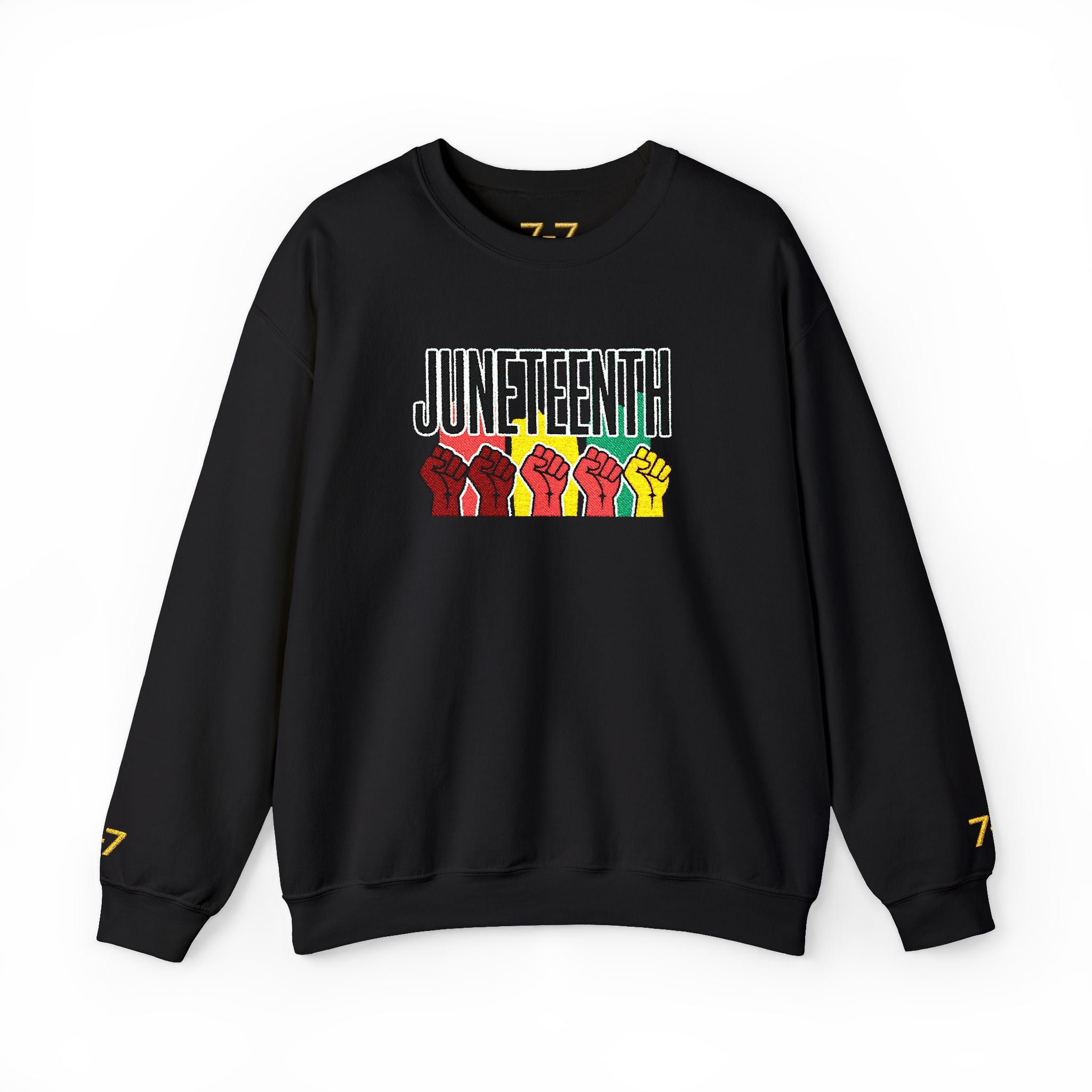 StaySeven Brand -Juneteenth Raised Fists Crewneck Sweatshirt