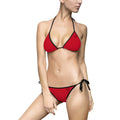StaySeven Brand Signature Red Bikini  Black Trim Beachwear