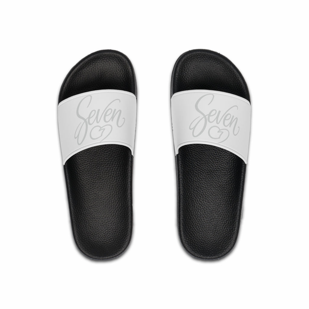 StaySeven Brand Men’s Casual Slides — White Edition