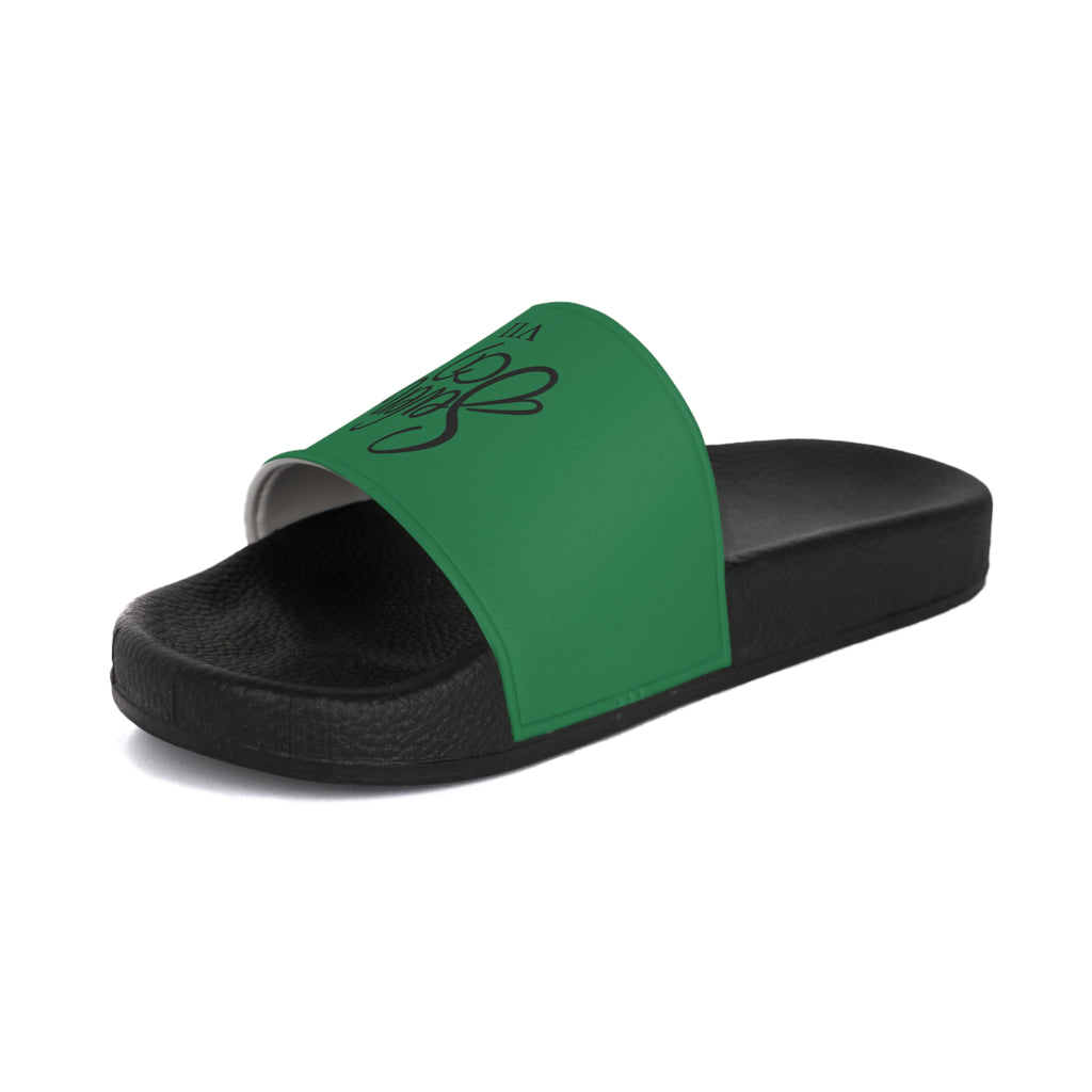 StaySeven Brand Men’s Casual Slides — Money Green Edition