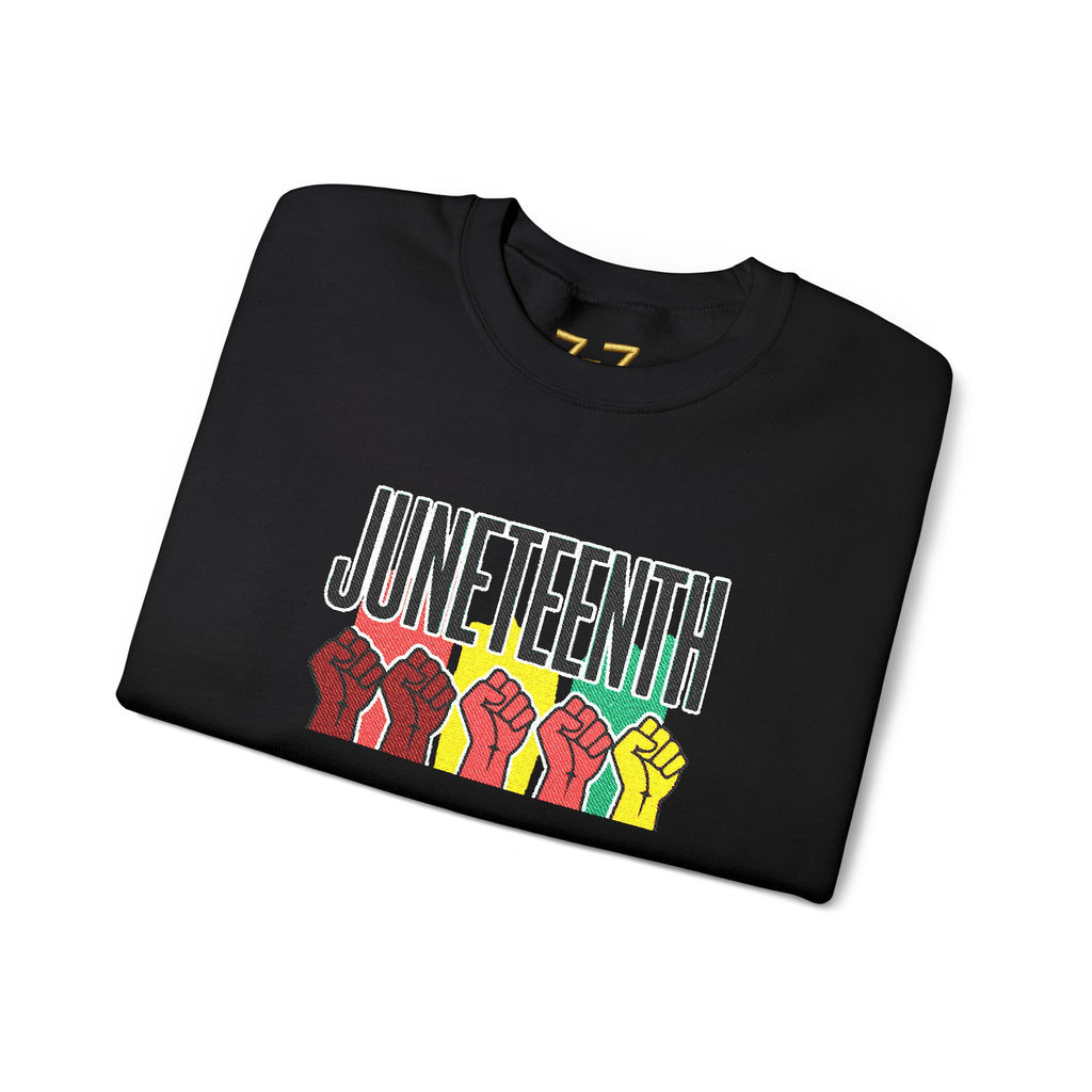 StaySeven Brand -Juneteenth Raised Fists Crewneck Sweatshirt