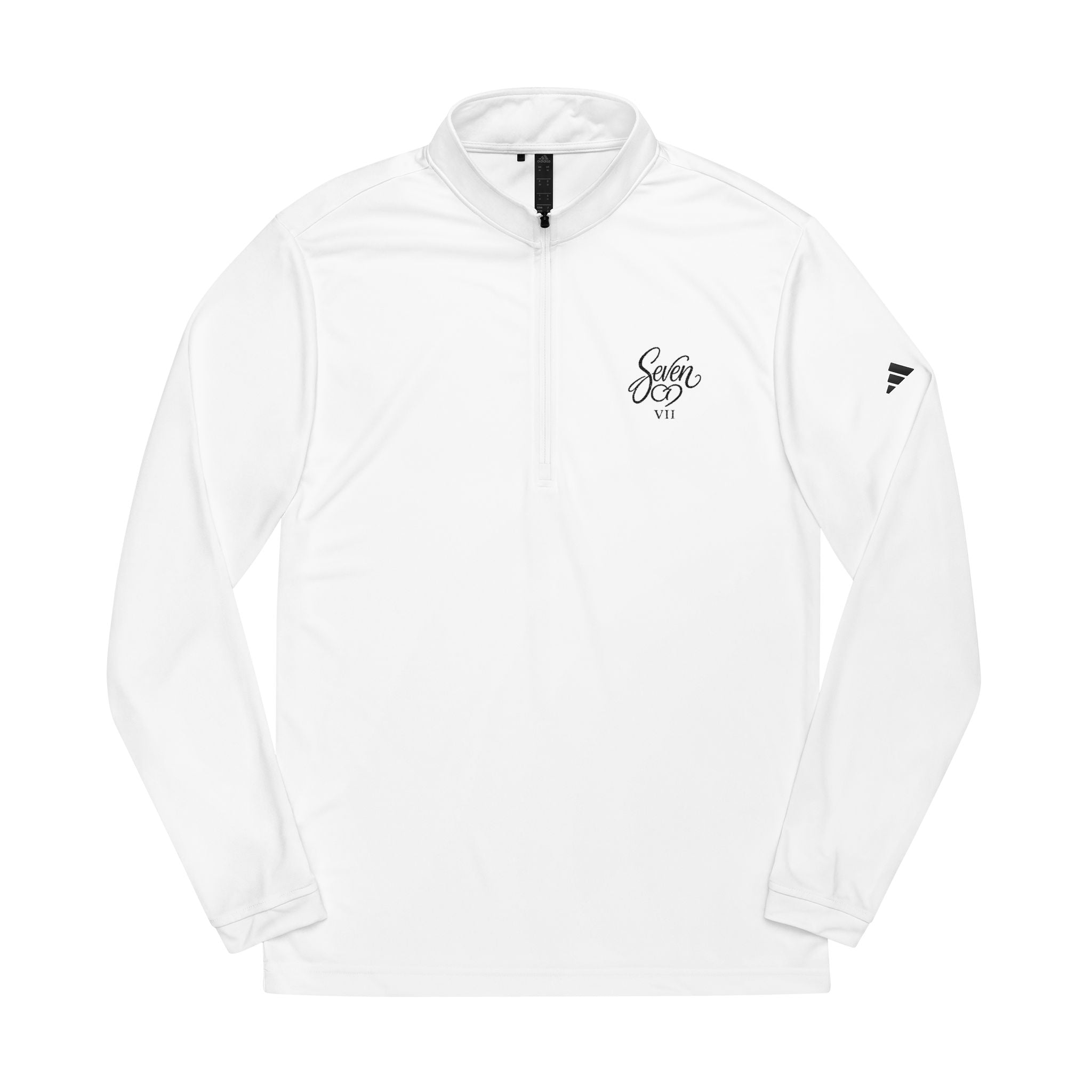 StaySeven Brand Embroidered Quarter-Zip Pullover — 'Savor Life' Minimal Logo