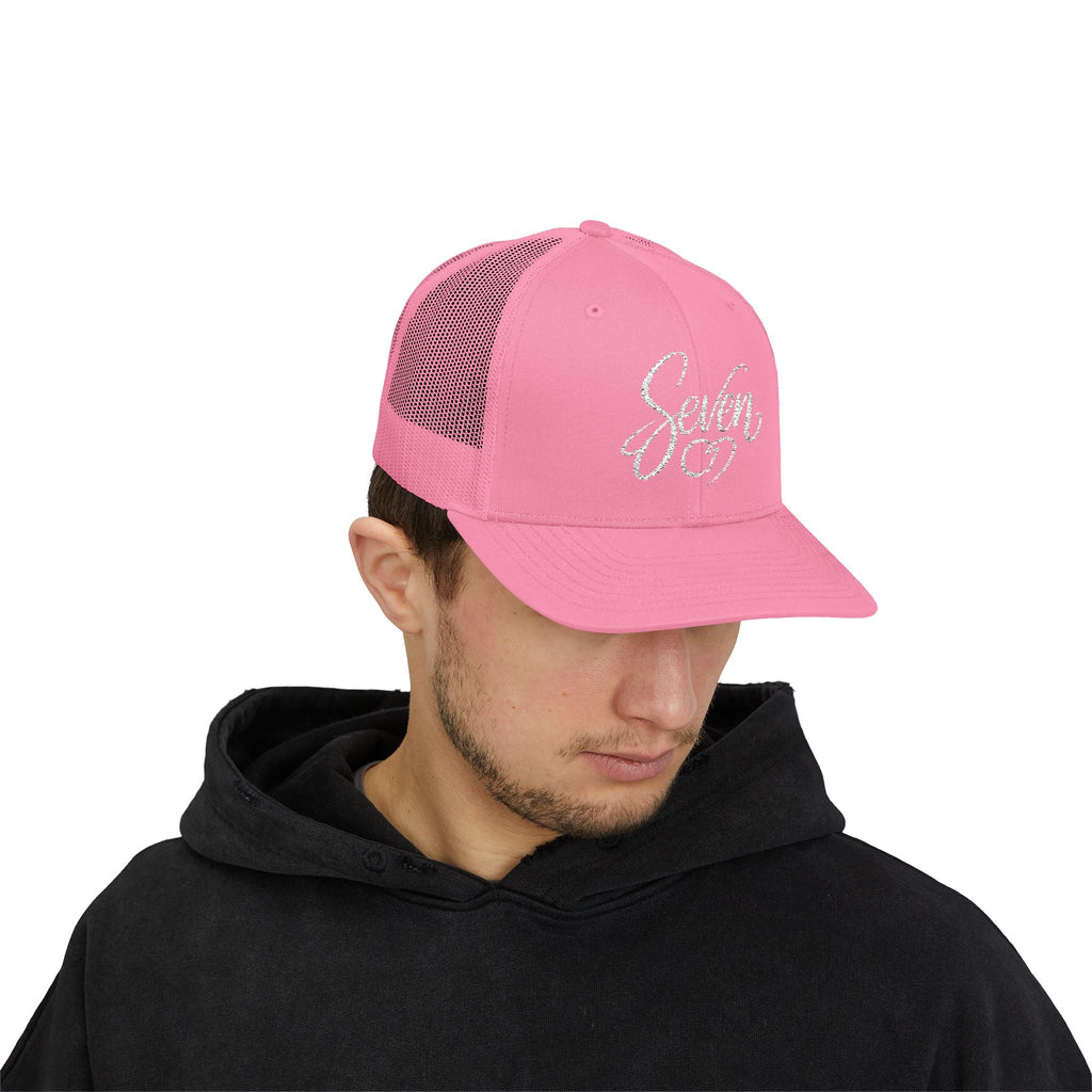 StaySeven Brand Trucker Snapback Hat - Adjustable Mesh Back Cap