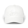 StaySeven Brand White Dad Cap - Signature Embroidered Hat