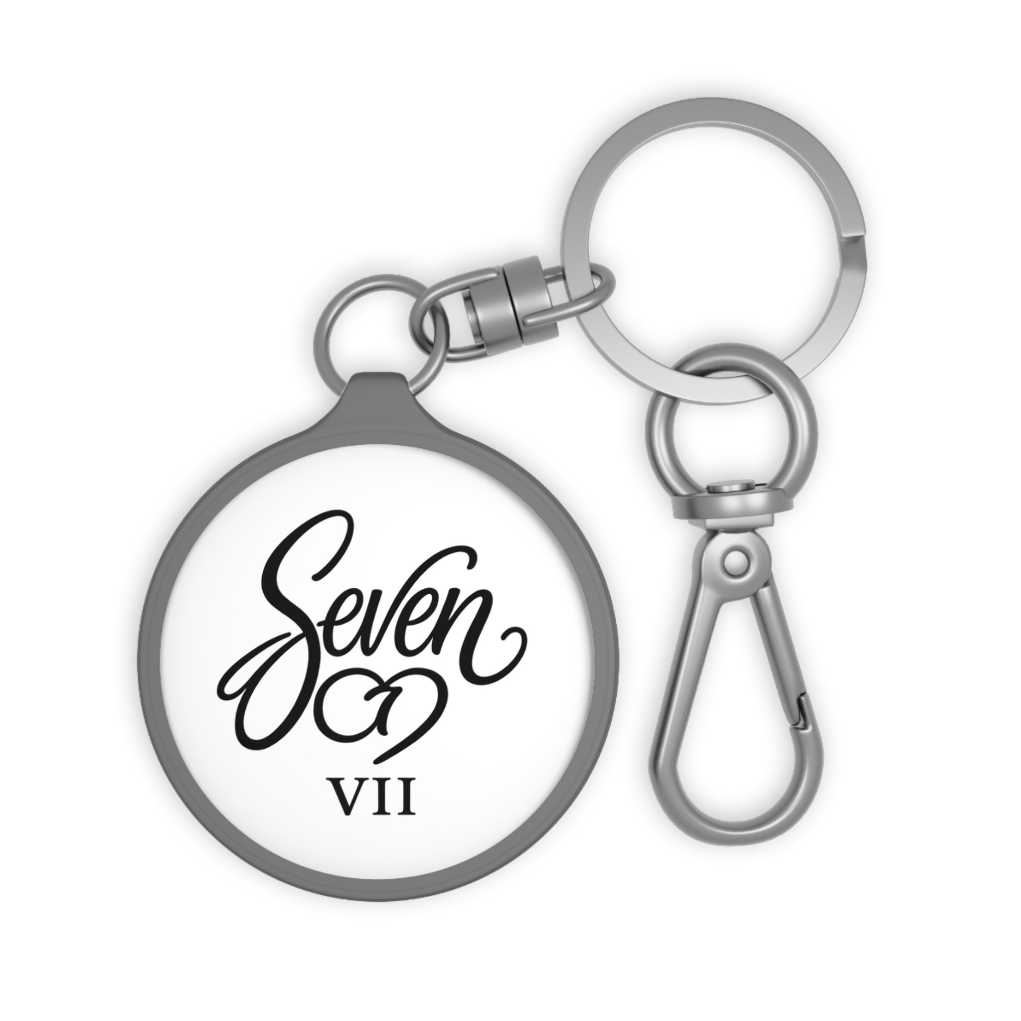 StaySeven Brand Round Keyring Tag - Personalized Keychain