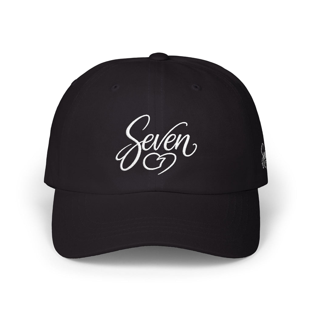 StaySeven Brand Premium Black Dad Cap - Signature Embroidered Hat