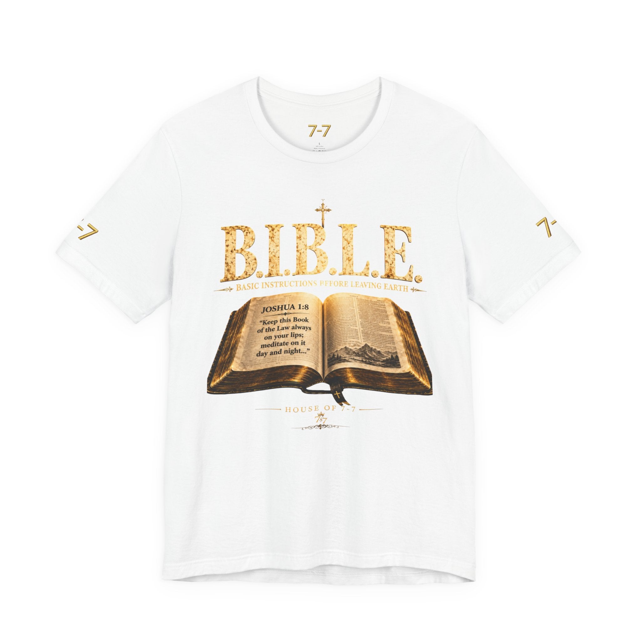 StaySeven brand. READ BEFORE DEPARTURE™ Unisex Jersey Short Sleeve Tee