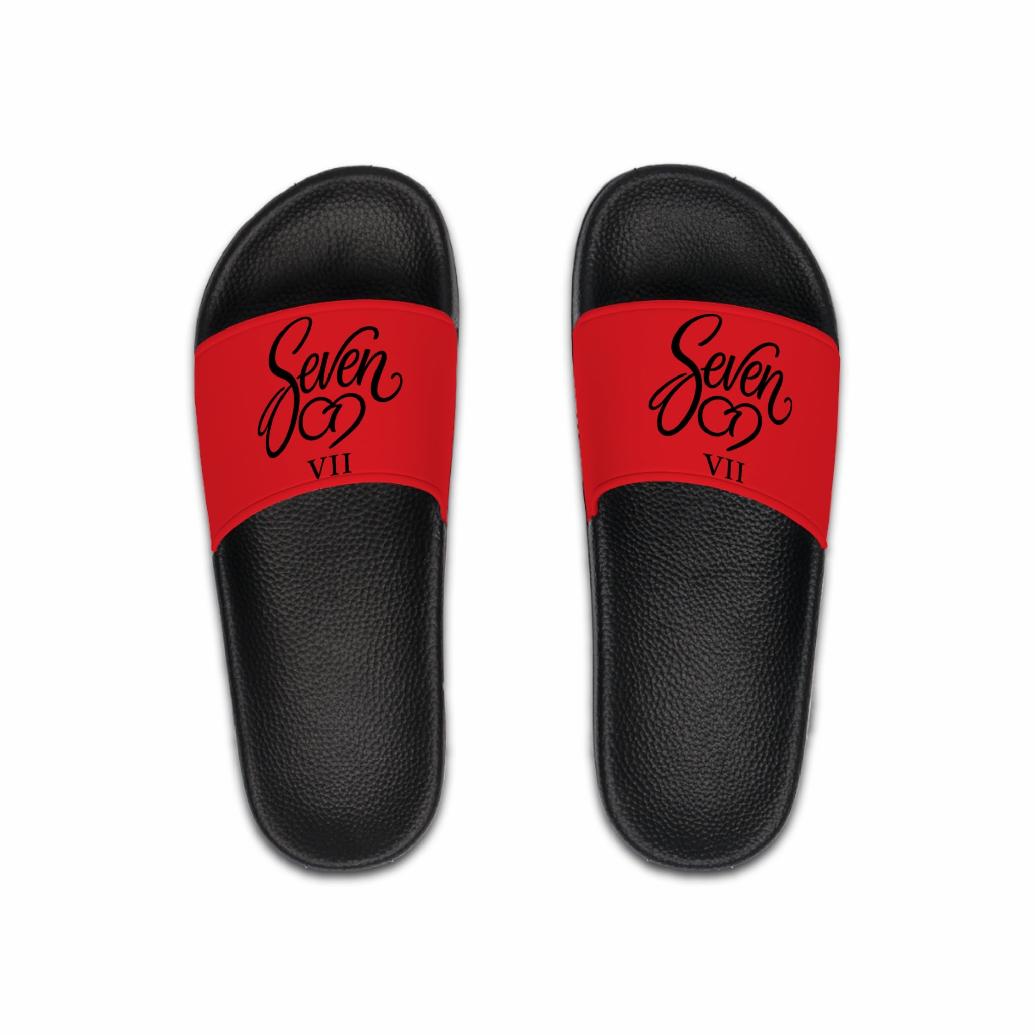 StaySeven  Brand Premium Men's Red  Comfortable  Pool & Casual Beach Slides