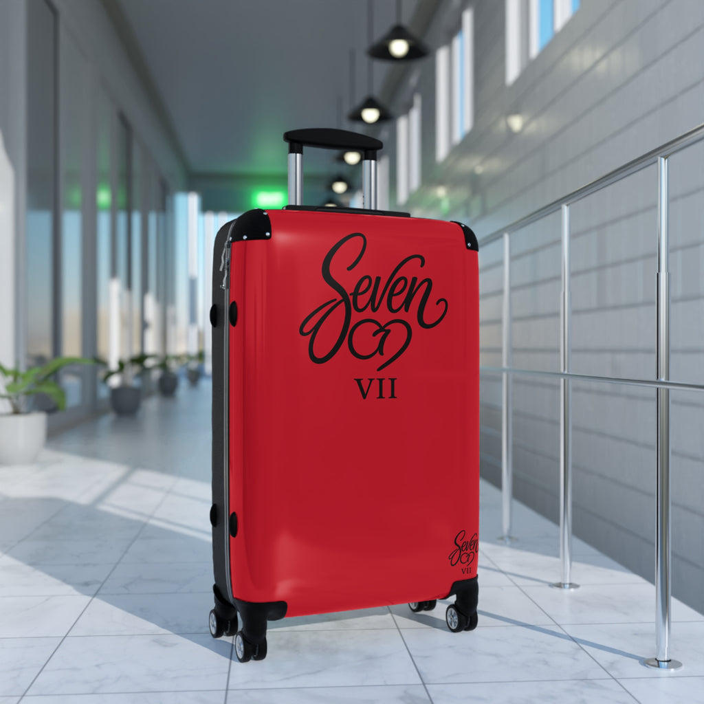 StaySeven Brand Signature Red Travel Suitcase